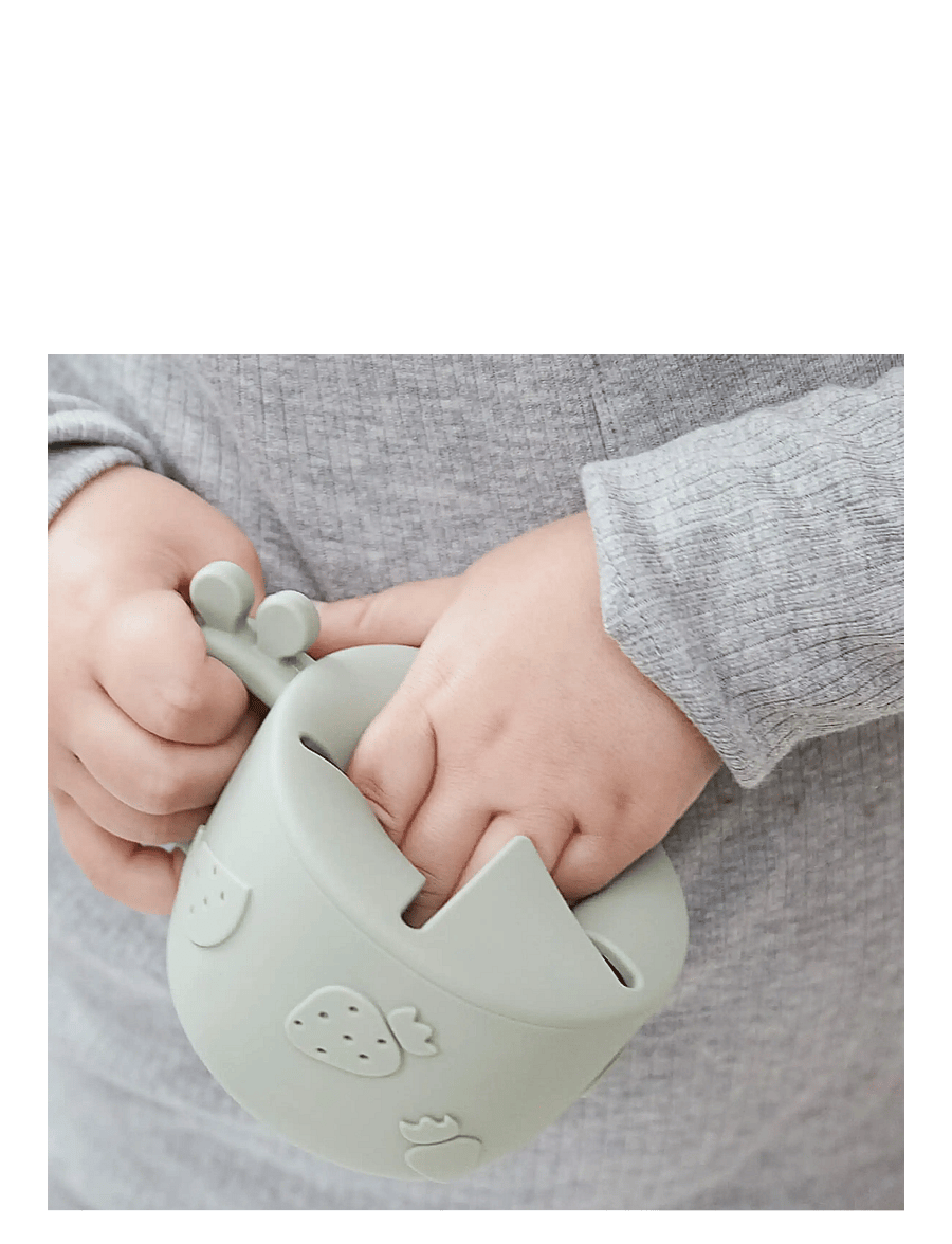 Done by Deer - Peekaboo spout/snack cup set Deer friends Grey - schnabeltassen - grey - 4