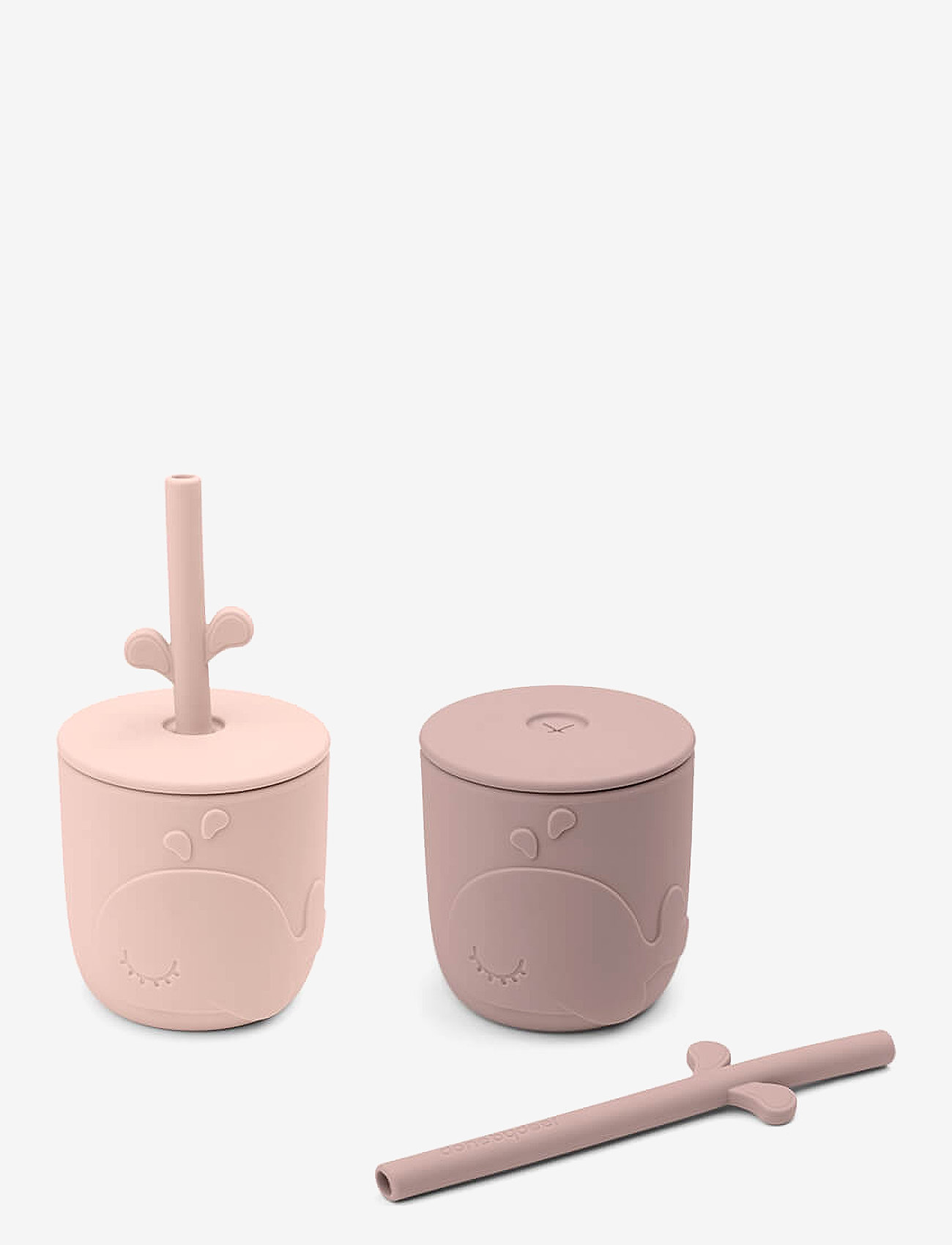 Done by Deer - Peekaboo straw cup 2-pack Wally Powder - kubki do picia - powder - 1