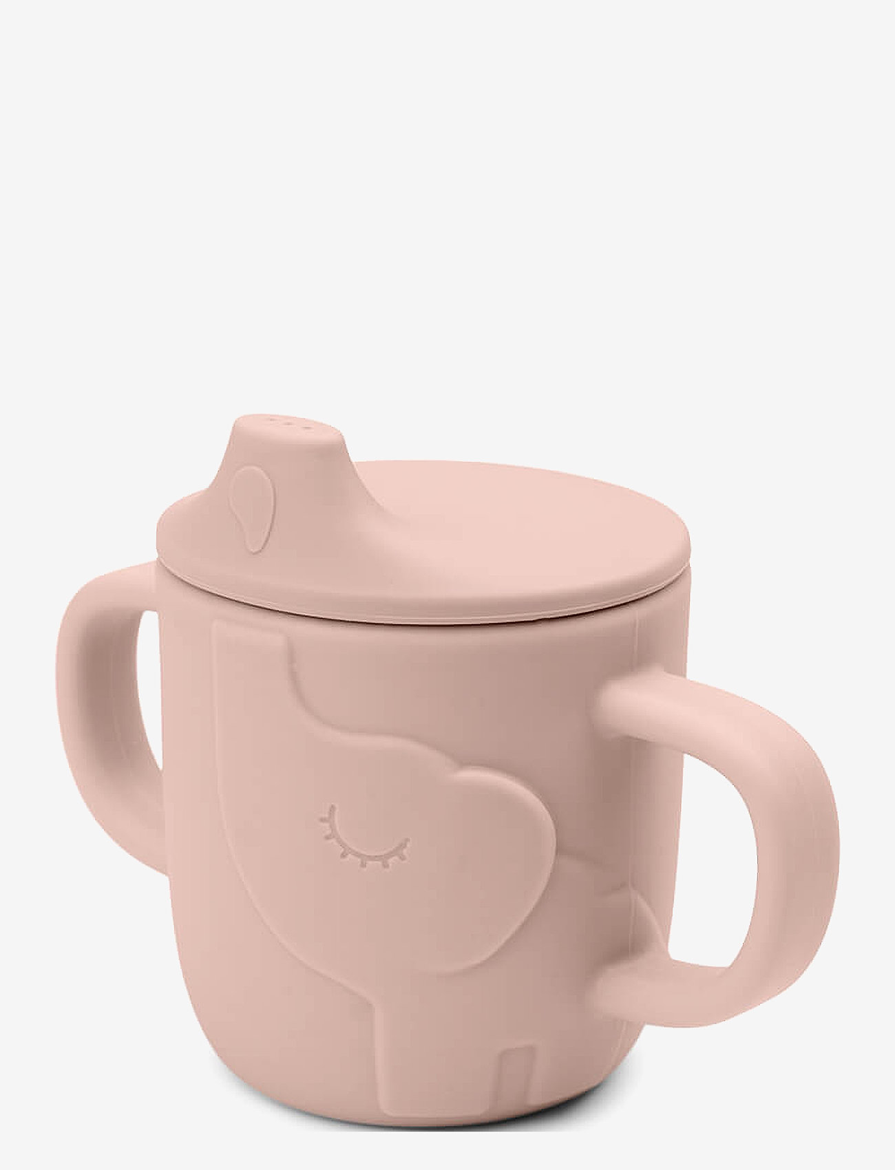 Done by Deer Peekaboo Spout Cup Elphee Powder, Ø6.5X H 9 cm, Baby Feeding, Rosa - Sippy Cups, Kinder