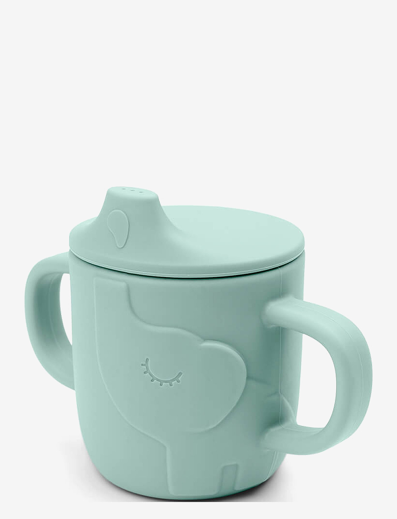 Done by Deer Peekaboo Spout Cup Elphee Blue, Børn, Tudkop, Grøn, Str: Ø6.5X H 9CM