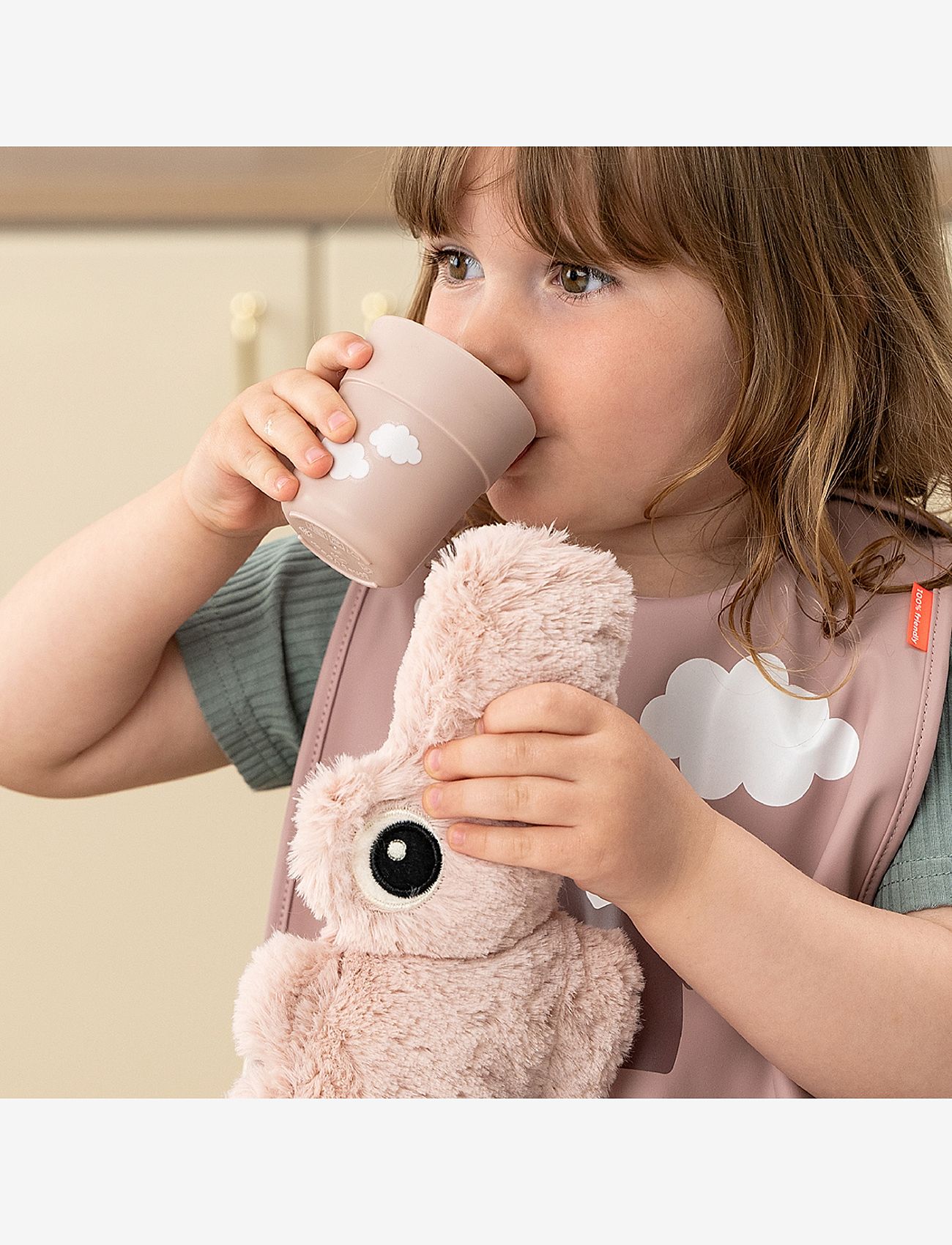 Done by Deer - Foodie mini mug Happy clouds Powder - serveringsset - powder - 2