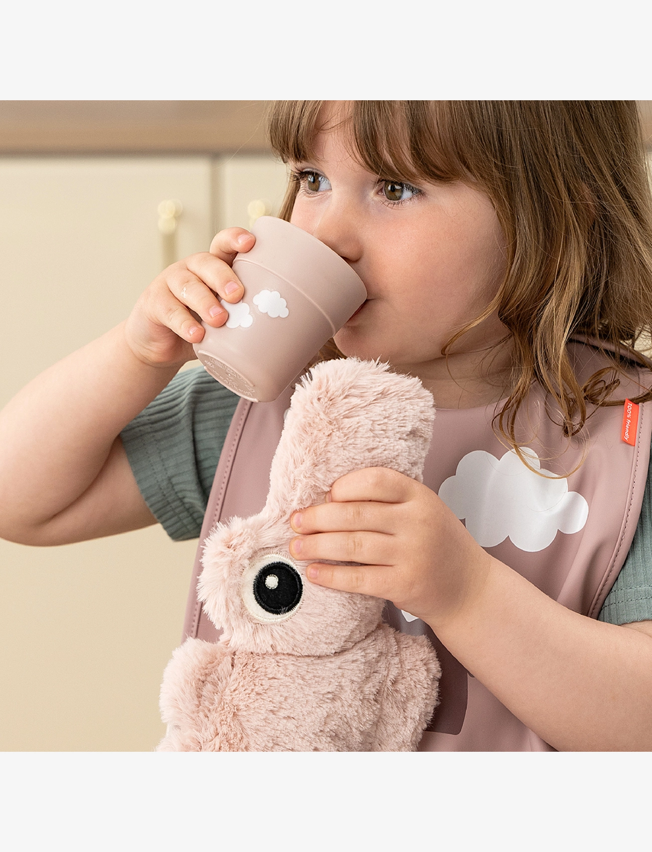 Done by Deer - Foodie mini mug Happy clouds Powder - indų komplektai - powder - 2