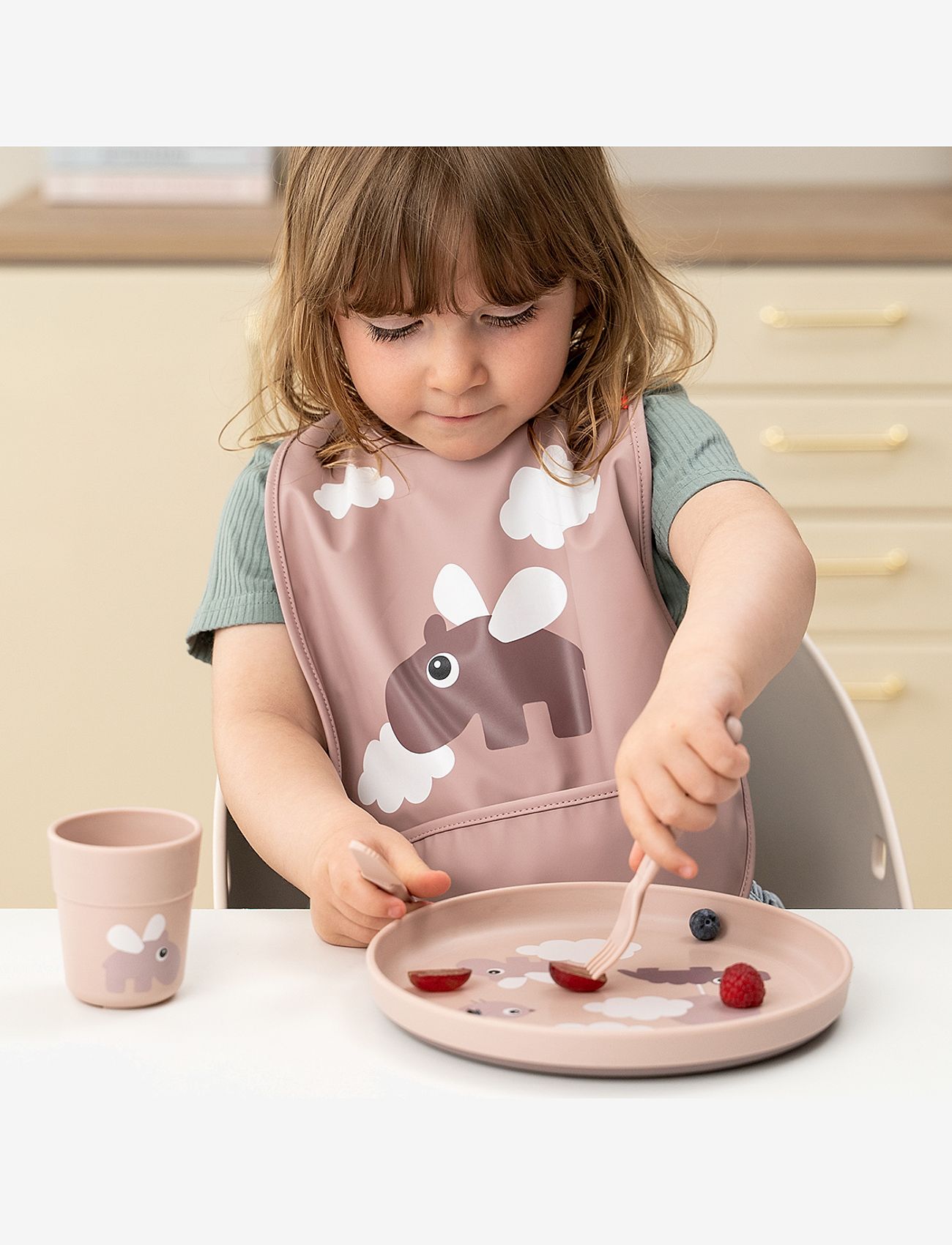 Done by Deer - Foodie mini mug Happy clouds Powder - serveringsset - powder - 3