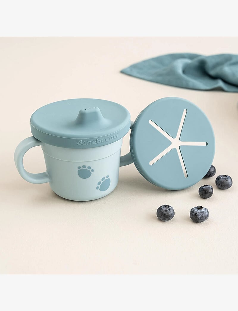 Done by Deer - Foodie spout/snack cup Elphee Blue - blue - 5