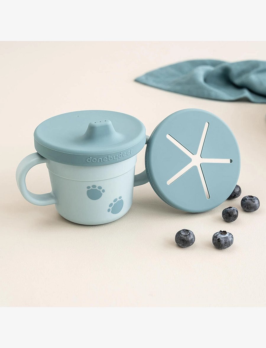 Done by Deer - Foodie spout/snack cup Elphee Blue - blue - 5