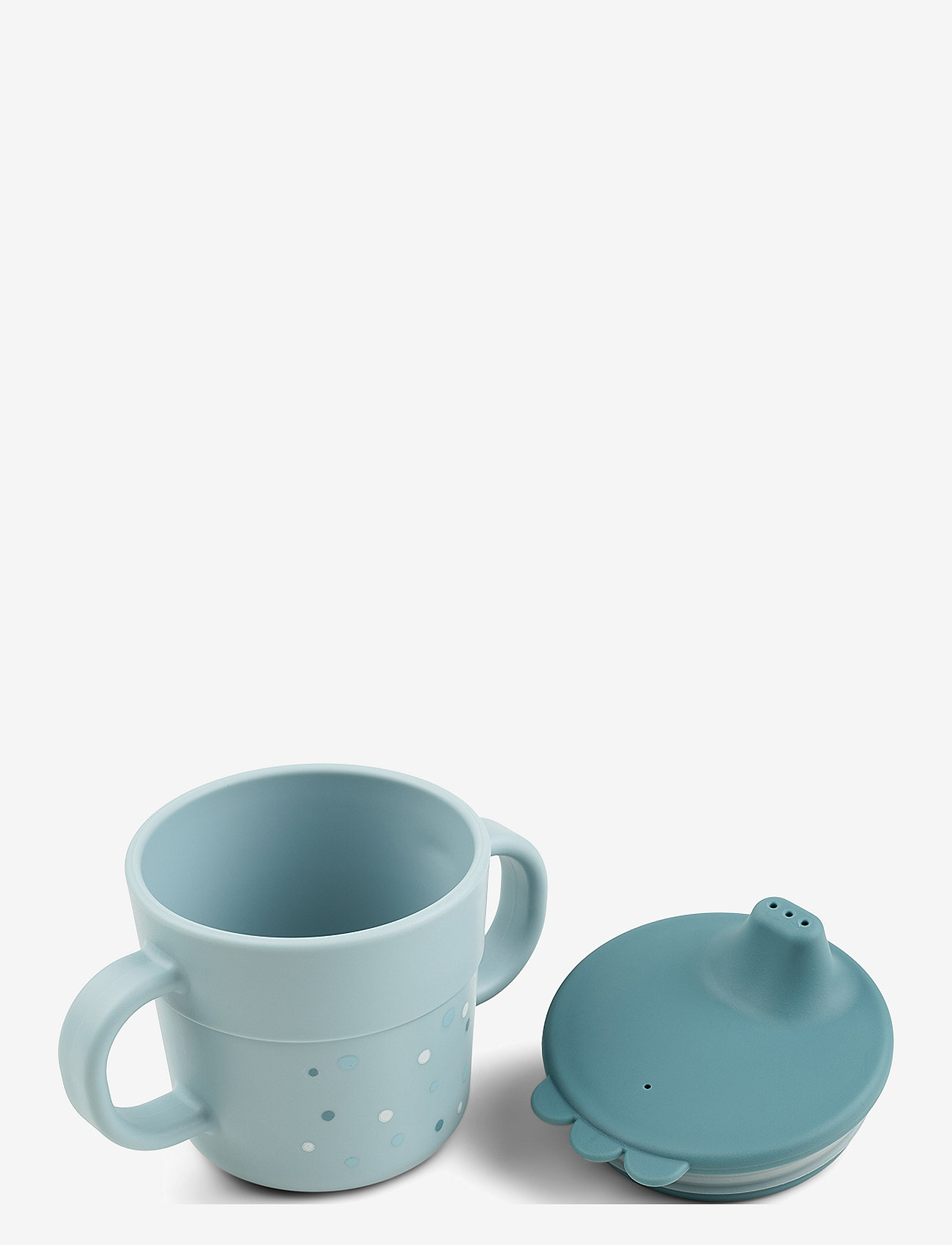 Done by Deer - Foodie spout cup Happy dots Blue - pipmuggar - blue - 1