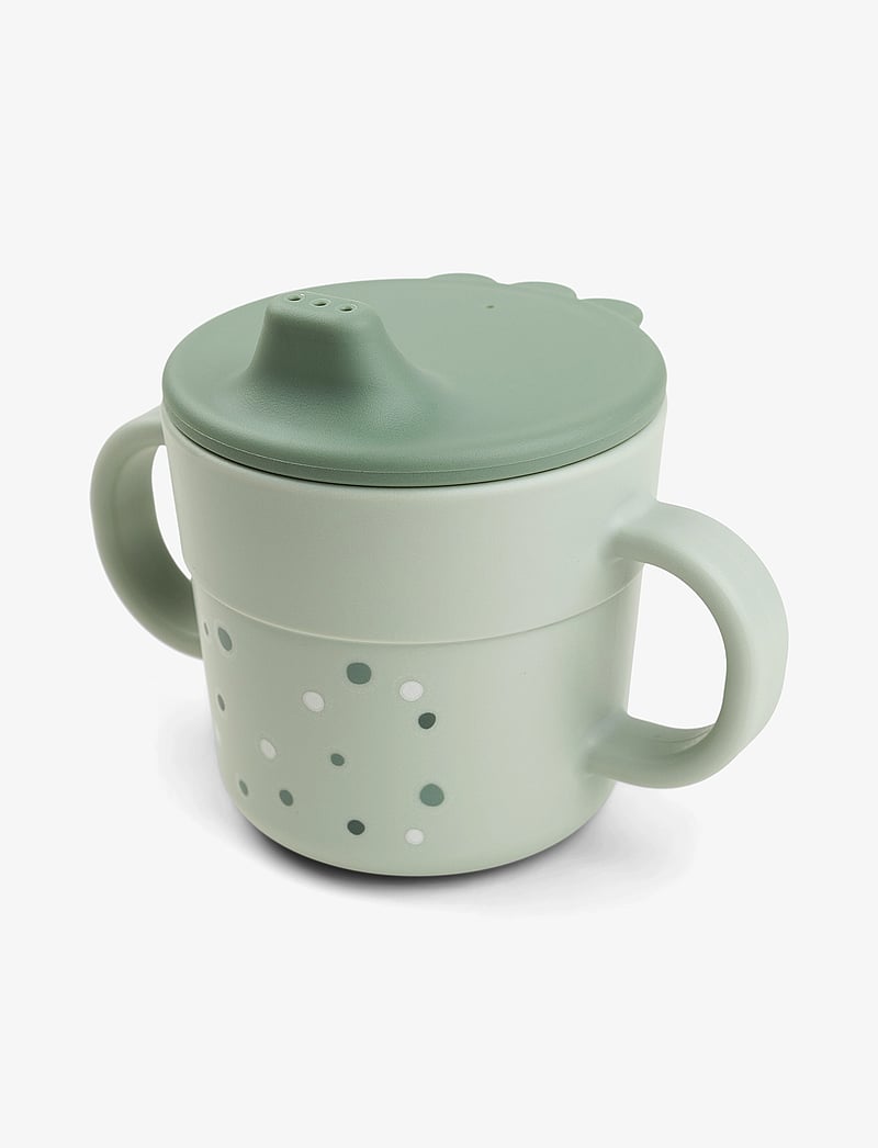 Done by Deer - Foodie spout cup Happy dots Green - joogitassid - green - 0
