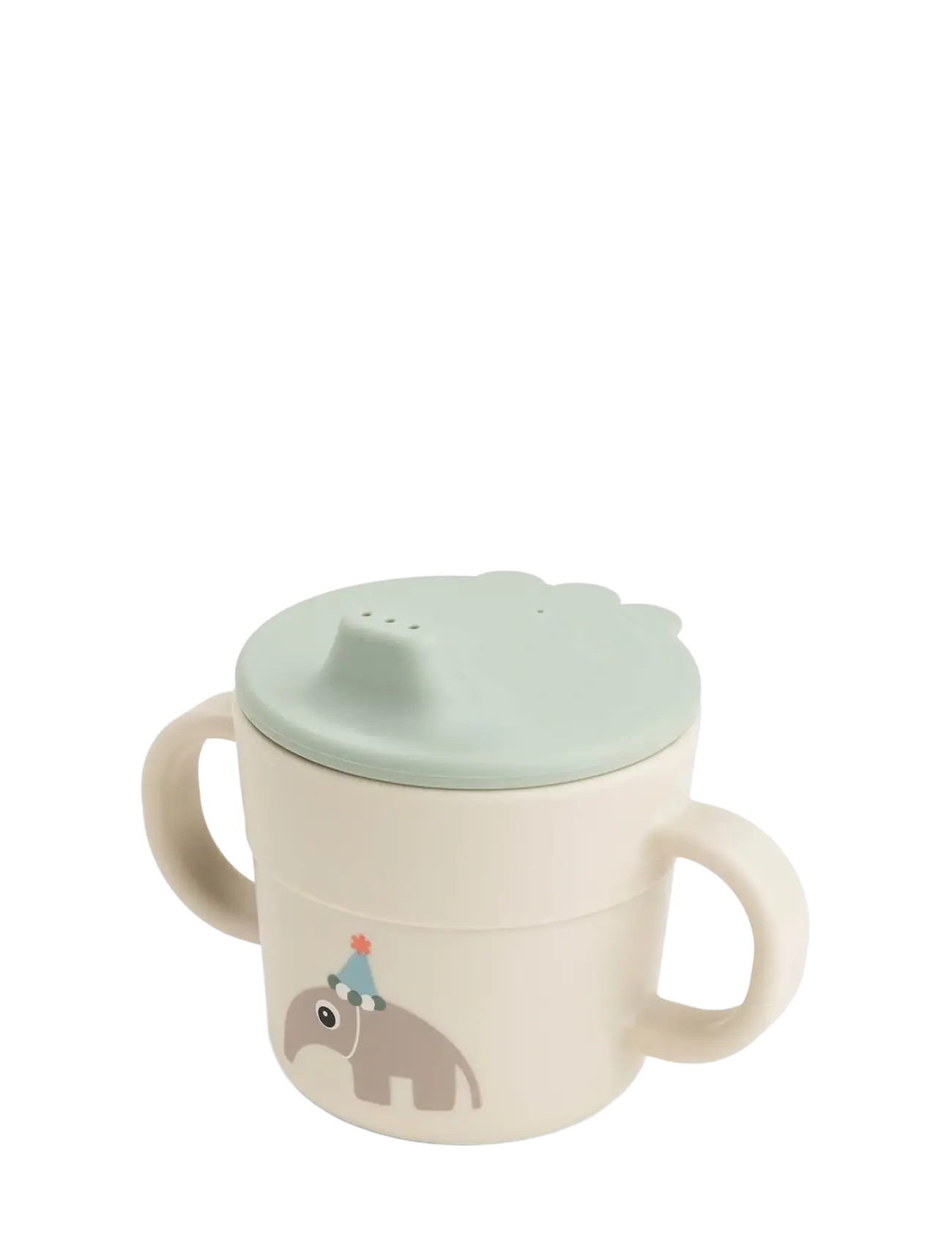 Done by Deer Foodie spout cup Celebration Sand - Babyprodukte - SAND / beige