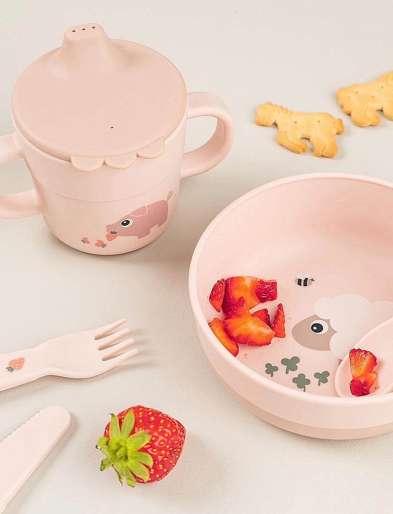 Done by Deer - Foodie spout cup Tiny farm Powder - schnabeltassen - powder - 3