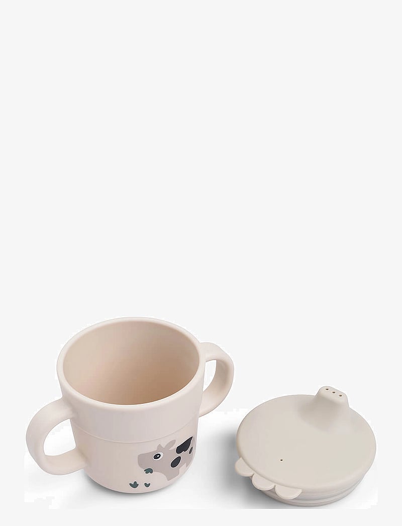 Done by Deer - Foodie spout cup Tiny farm Sand - tassen & becher - sand - 1