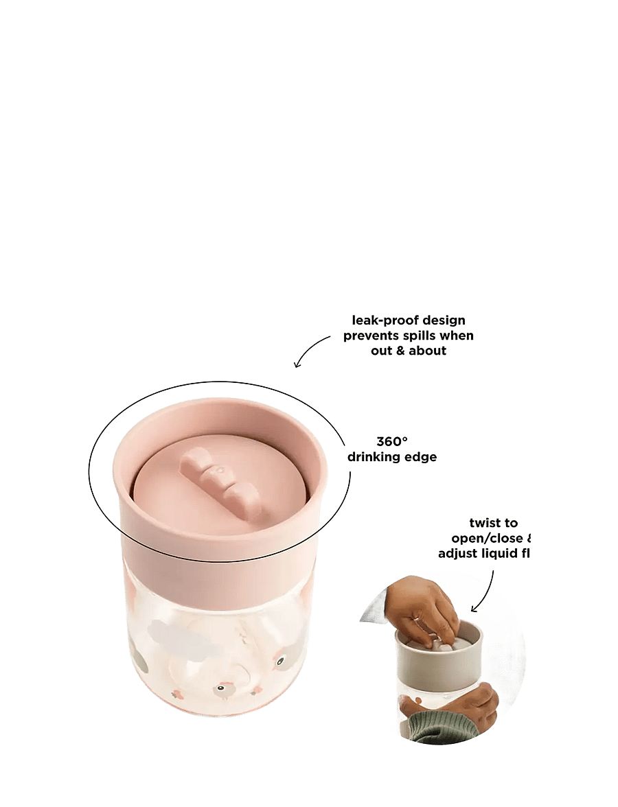 Done by Deer - Learning cup 360° Tiny farm Powder - tassid ja kruusid - powder - 3
