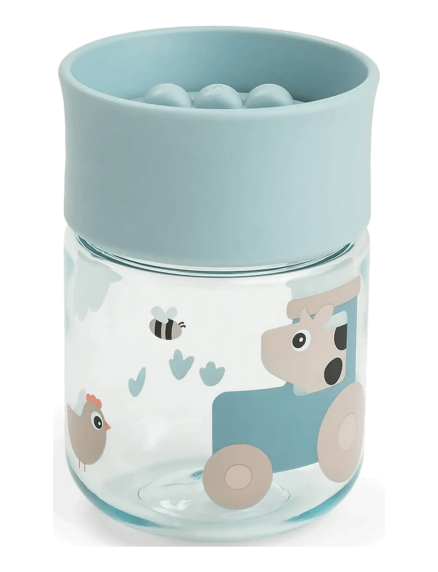 Done by Deer - Learning cup 360° Tiny farm Blue - koppen & mokken - blue - 1