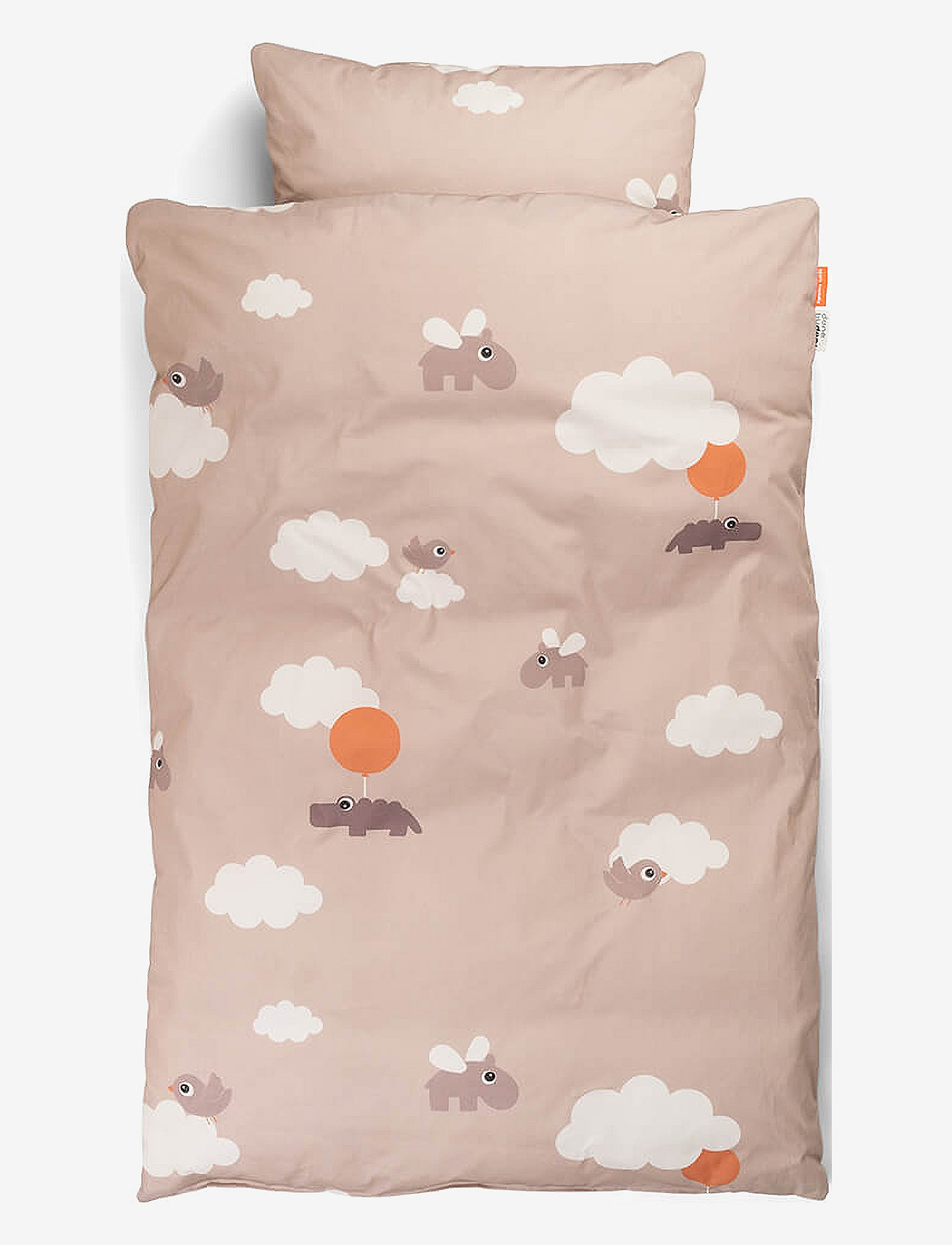 Done by Deer - Bedlinen baby SE GOTS Happy clouds Powder - powder - 0