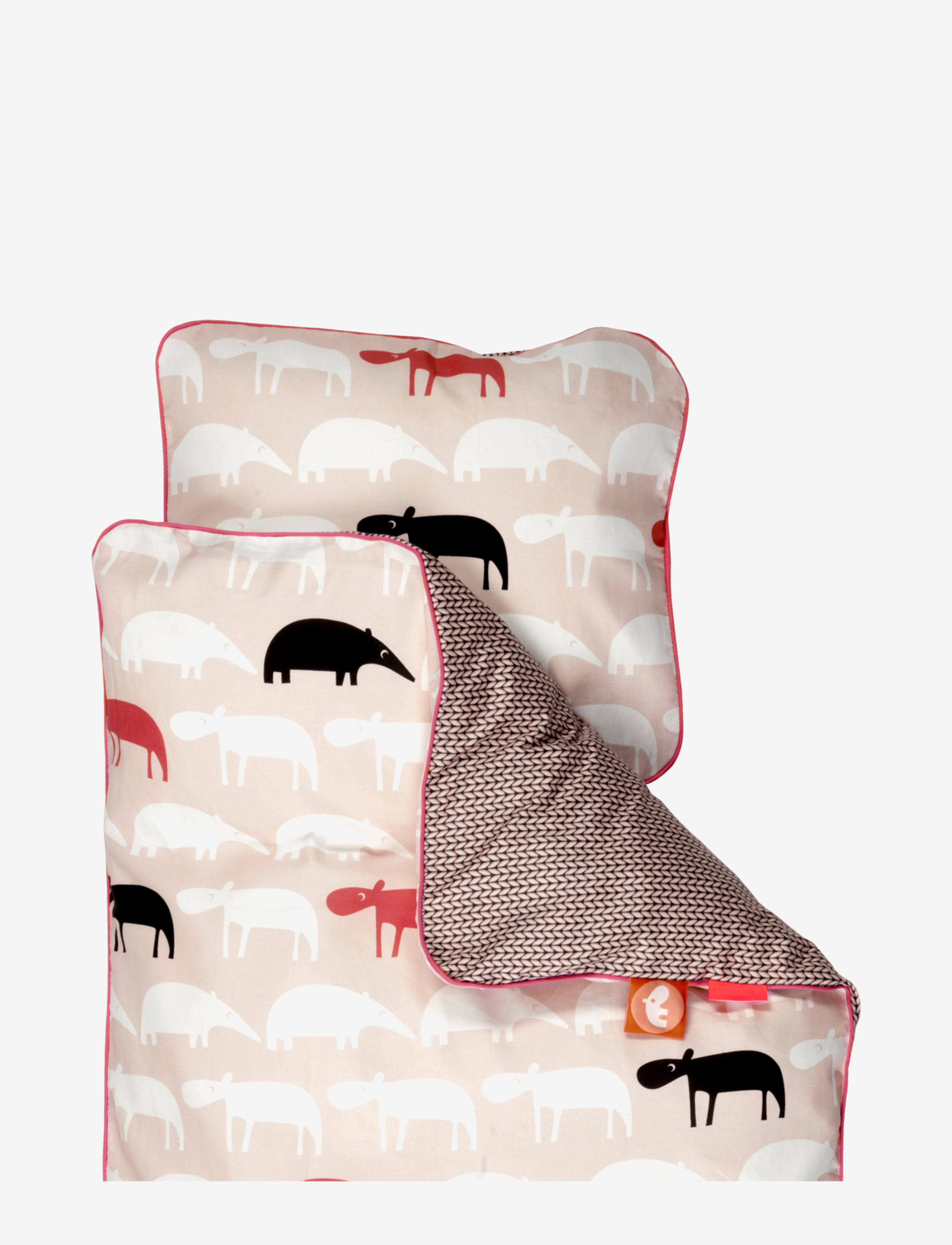Done by Deer Bedlinen baby SE Zoopreme - Bettwäsche - POWDER / pink/rose