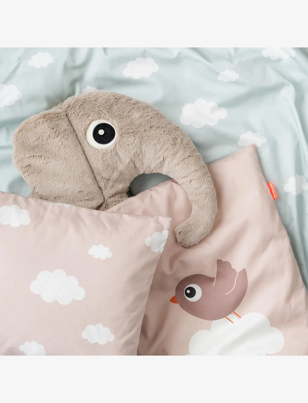 Done by Deer - Bedlinen baby INT/DK Elphee Powder - påslakanset - powder - 4