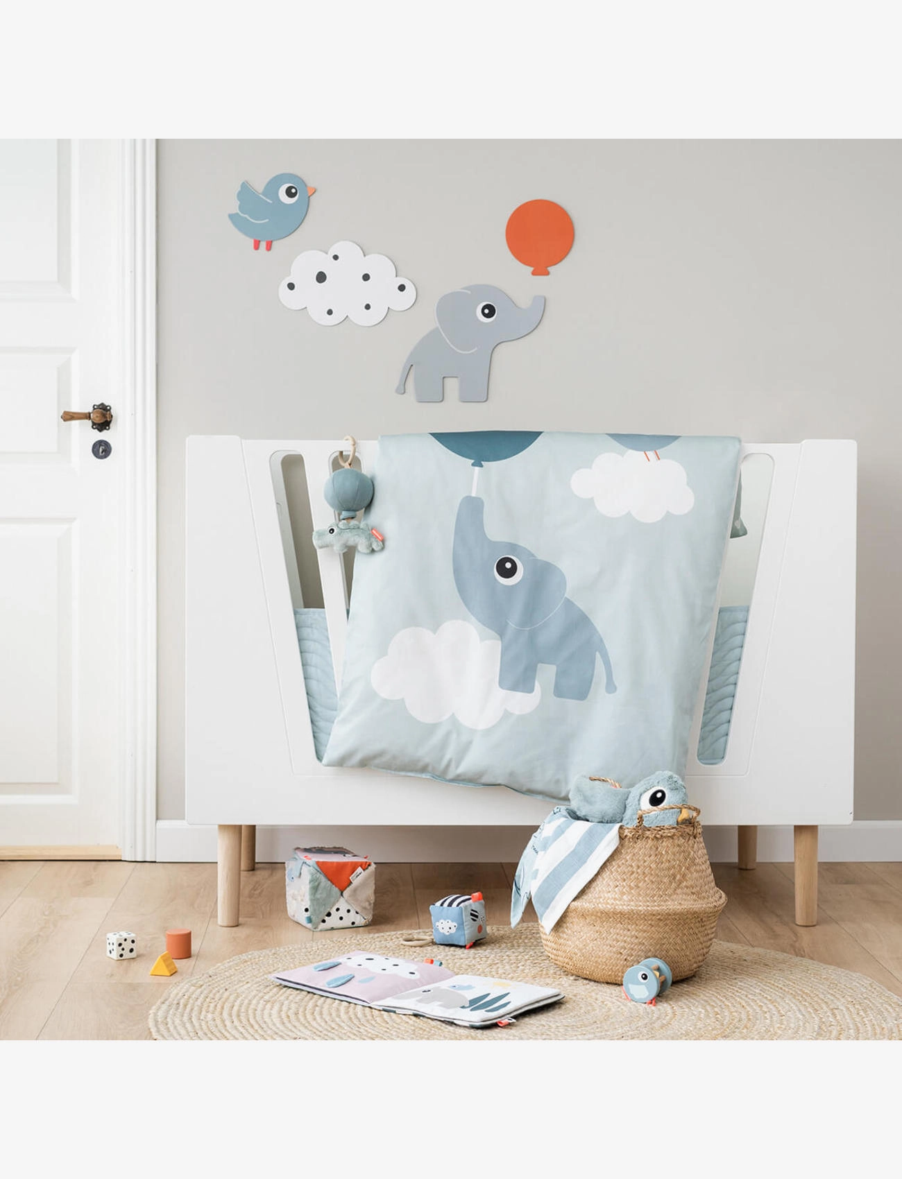 Done by Deer - Sengesæt junior DK Elphee Blå - sengesæt - blue - 3
