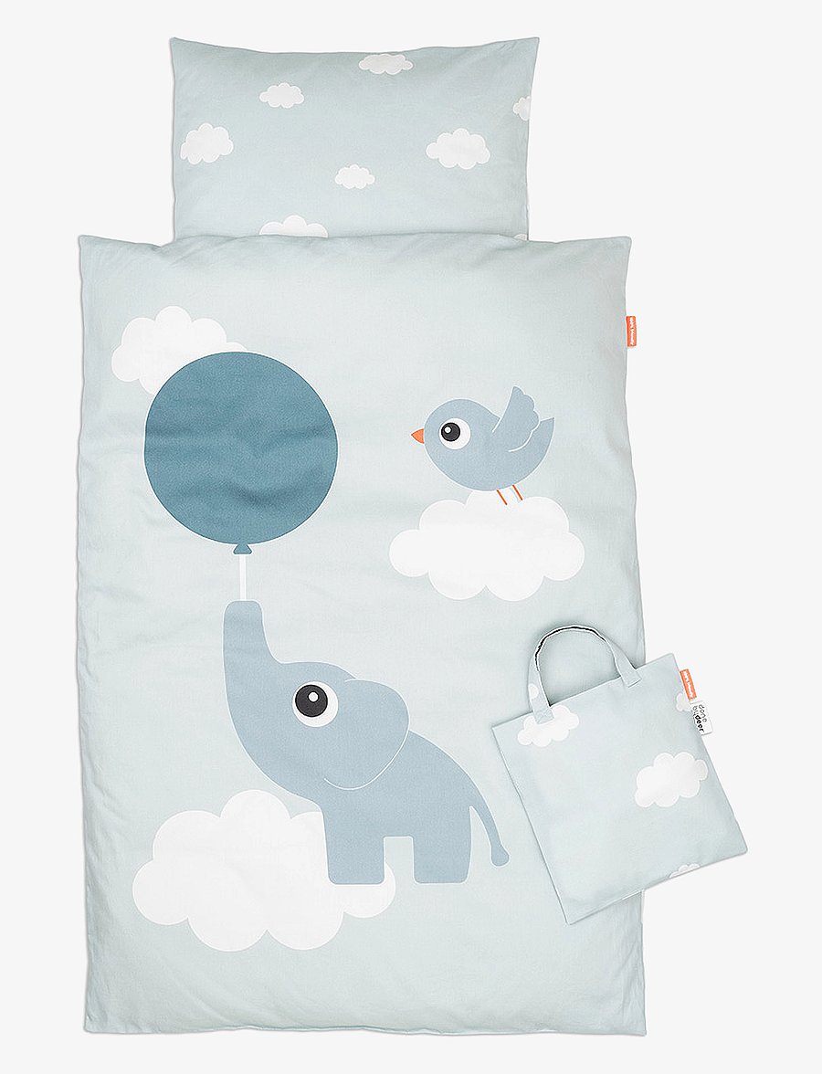 Done by Deer - Bedlinen junior INT Elphee Blue - bettwäsche-set - blue - 0