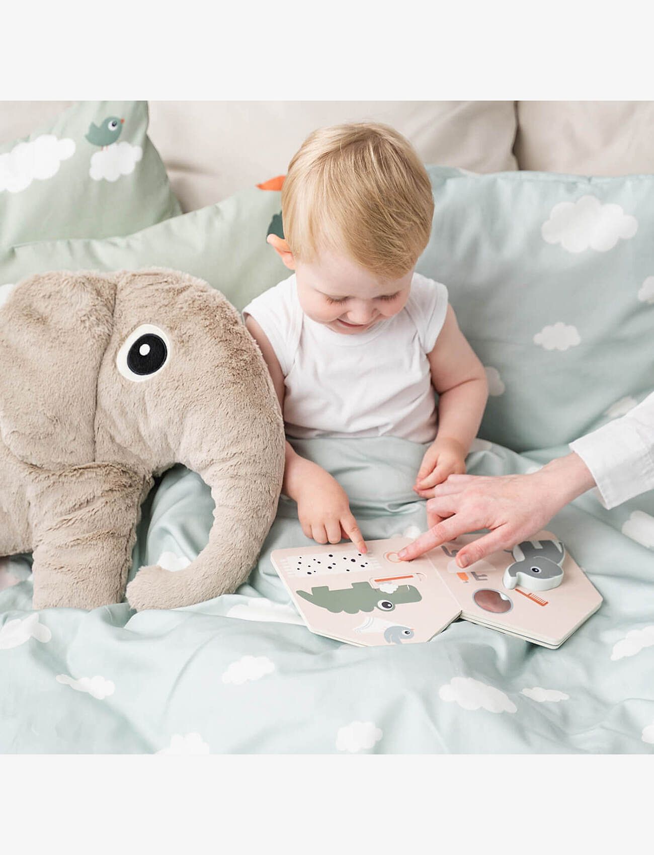 Done by Deer - Sengesæt junior INT Elphee Blå - sengesæt - blue - 4