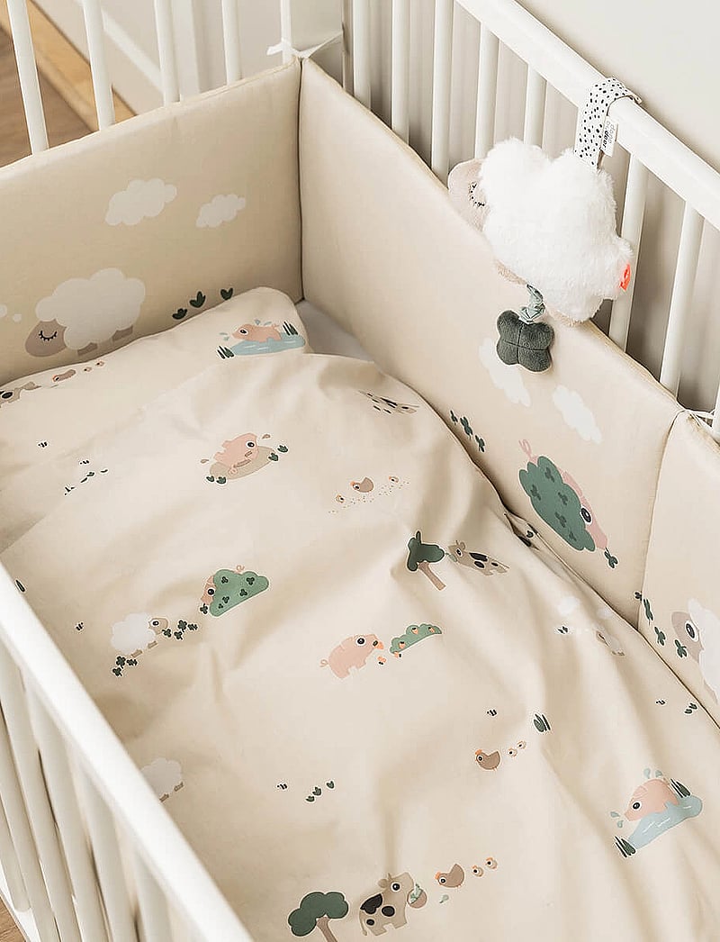 Done by Deer - Bedlinen baby INT/DK Tiny farm Sand - voodiriiete komplektid - sand - 2