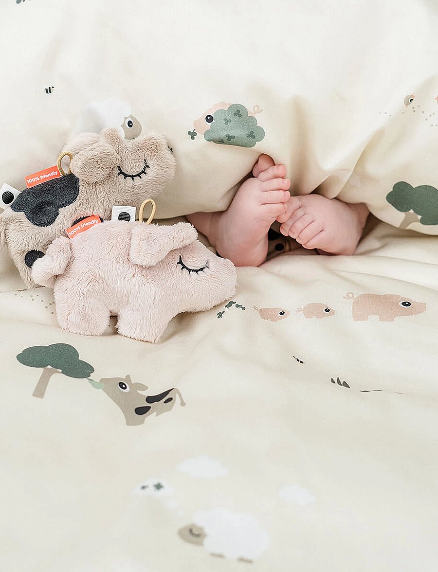 Done by Deer - Bedlinen baby INT/DK Tiny farm Sand - bettwäsche-set - sand - 3