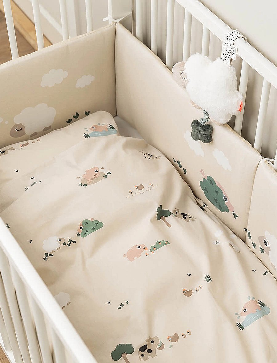 Done by Deer - Bedlinen junior DK Tiny farm Sand - bettwäsche-set - sand - 2