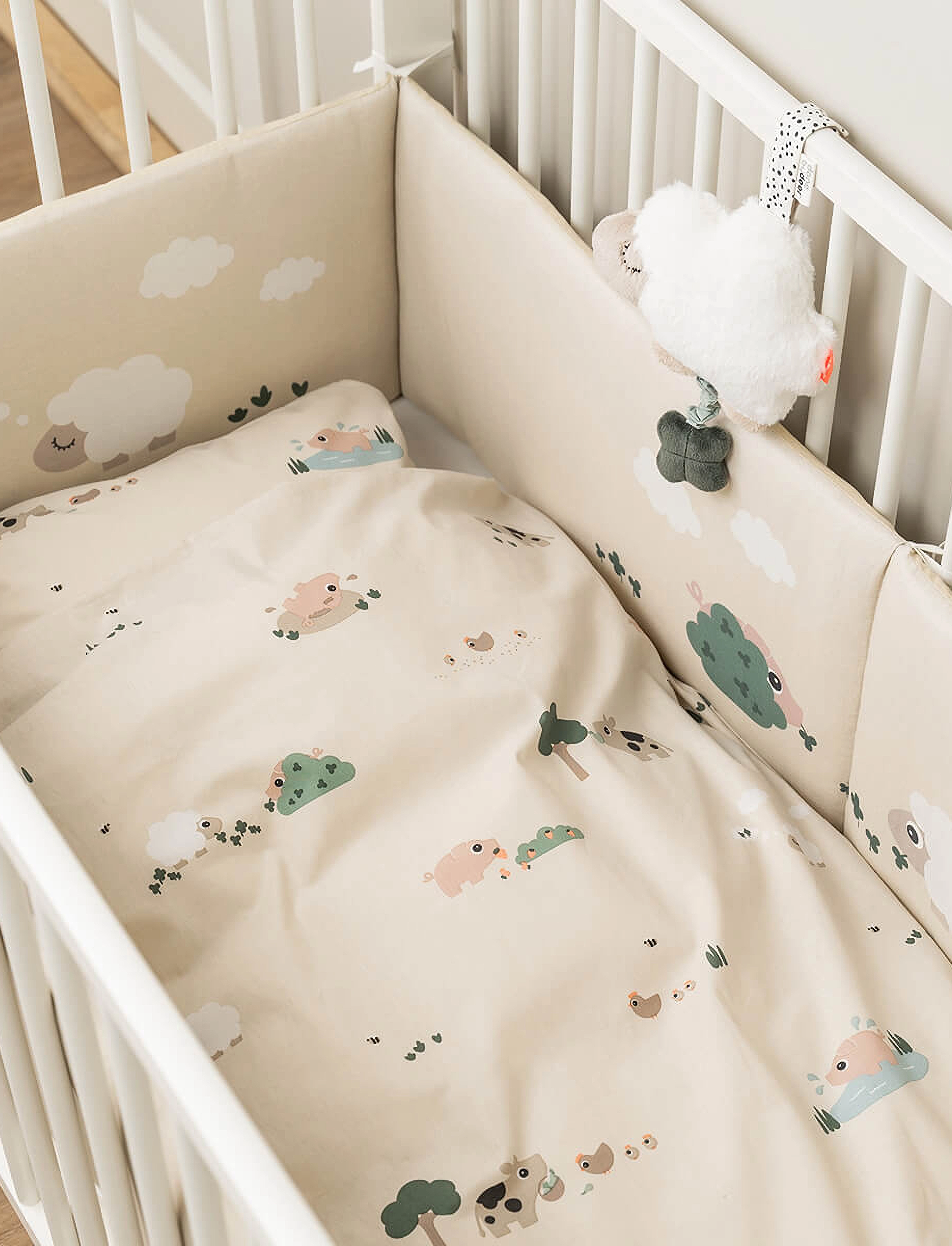 Done by Deer - Bedlinen junior INT Tiny farm Sand - bettwäsche-set - sand - 2