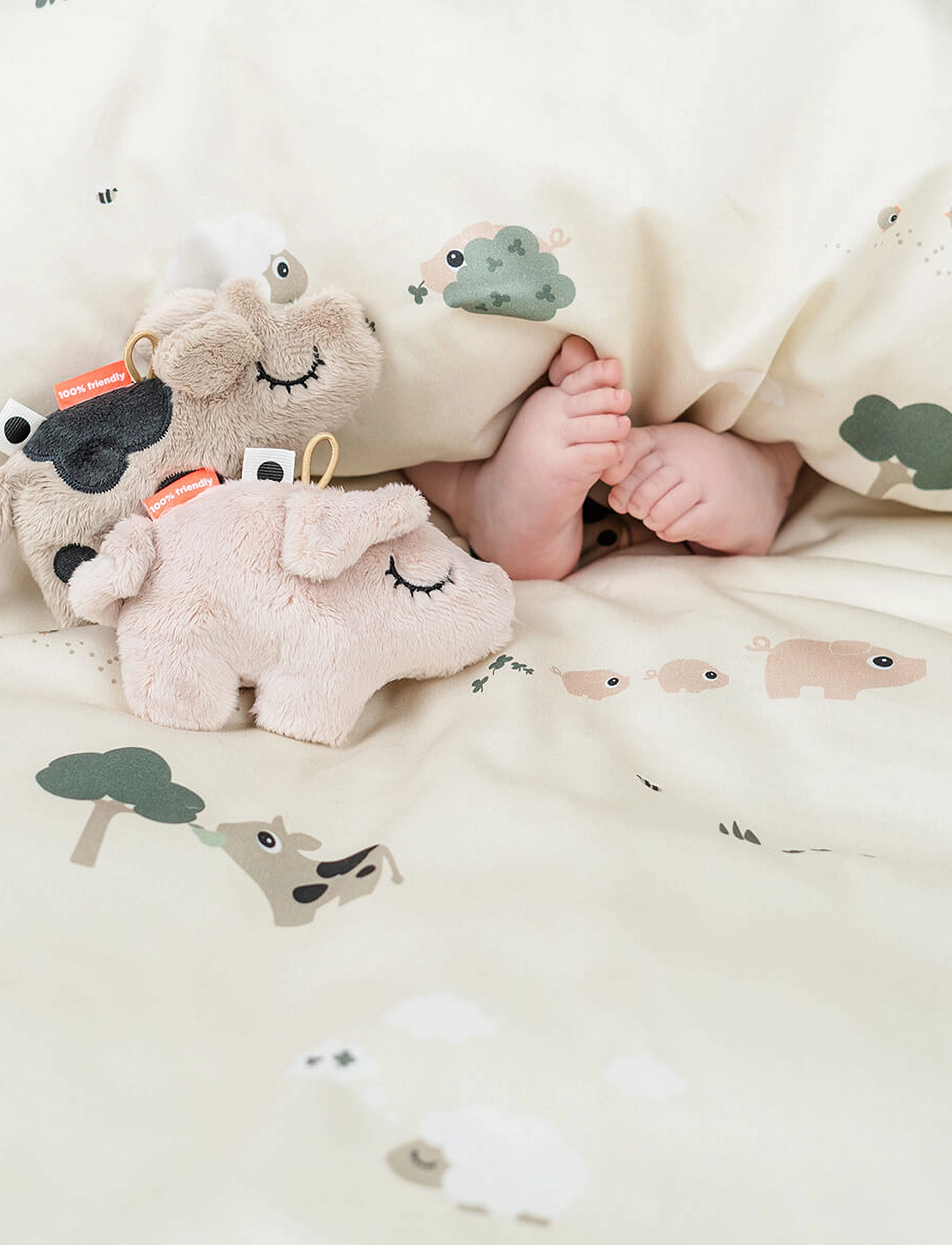 Done by Deer - Bedlinen junior INT Tiny farm Sand - bettwäsche-set - sand - 3