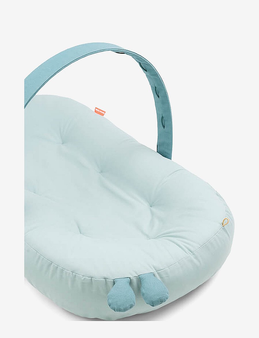 Done by Deer - Cozy lounger w/activity arch Raffi Blue - babynester - blue - 2