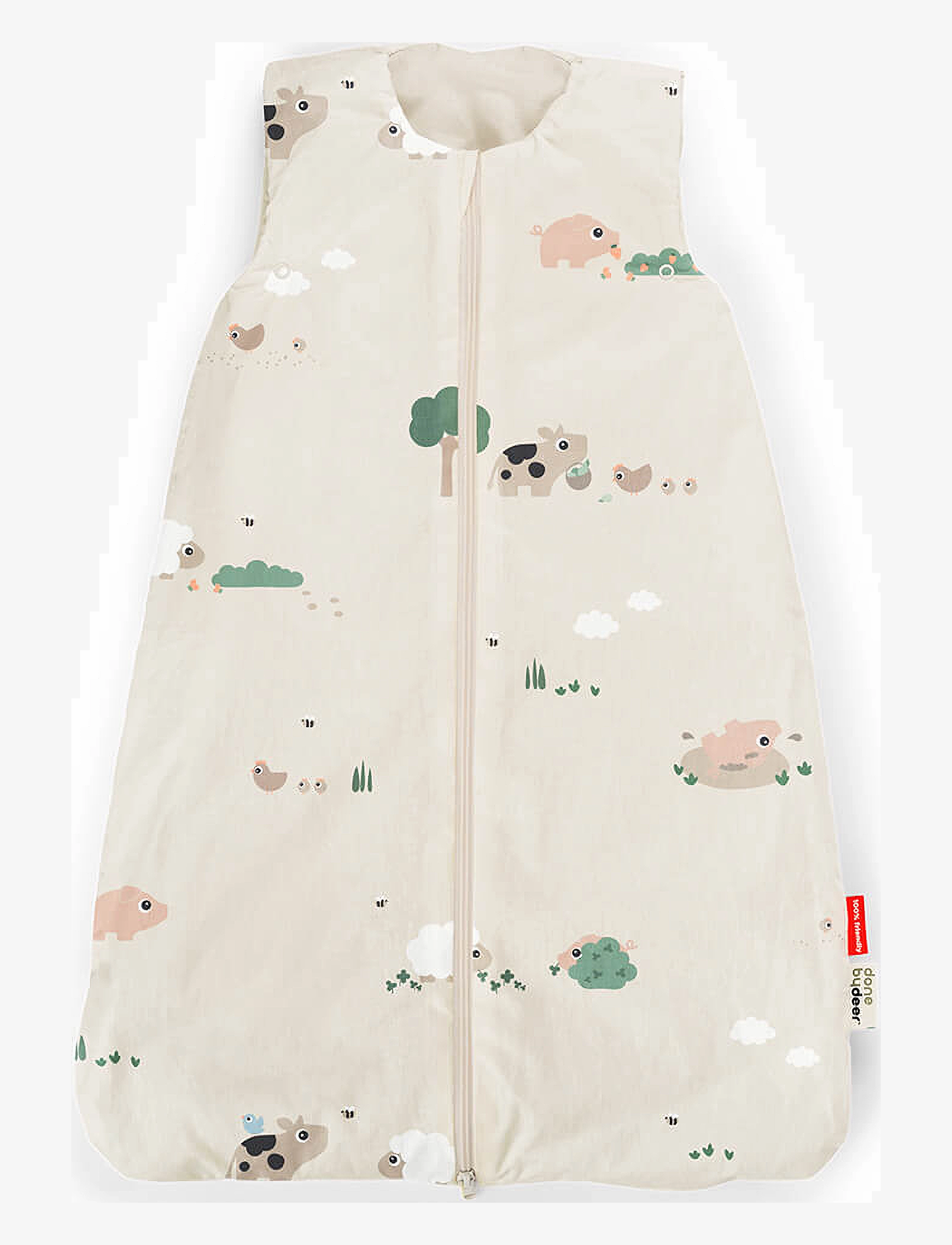 Done by Deer Sleepy Bag Tog 2.5 Tiny Farm Sand 90 Cm, 90X 52X cm, Baby Sleep, Beige - Sleeping Bags, Kinder