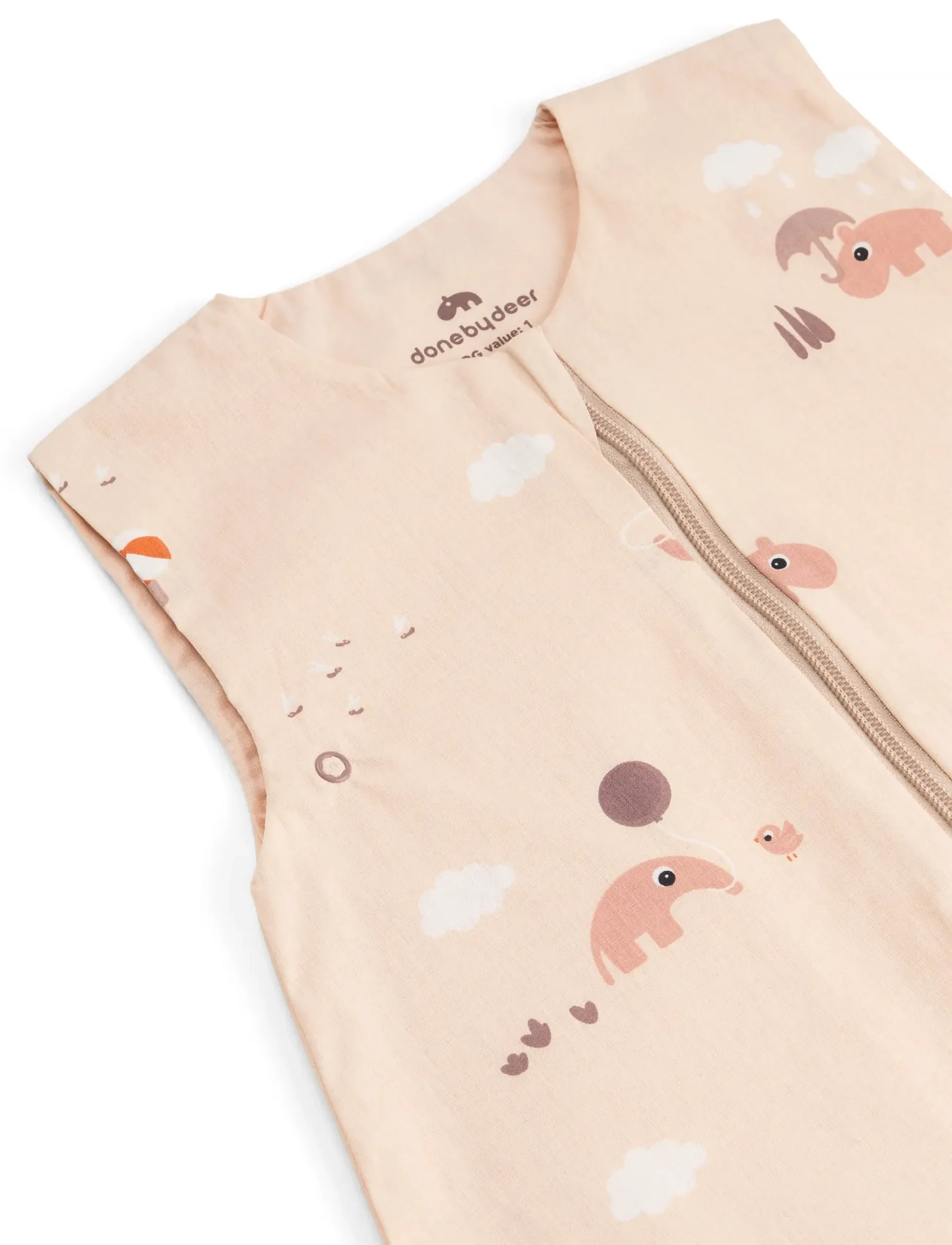 Done by Deer - Sleepy bag TOG 1.0 Playground Powder 70 cm - baby-schlafsäcke - powder - 5