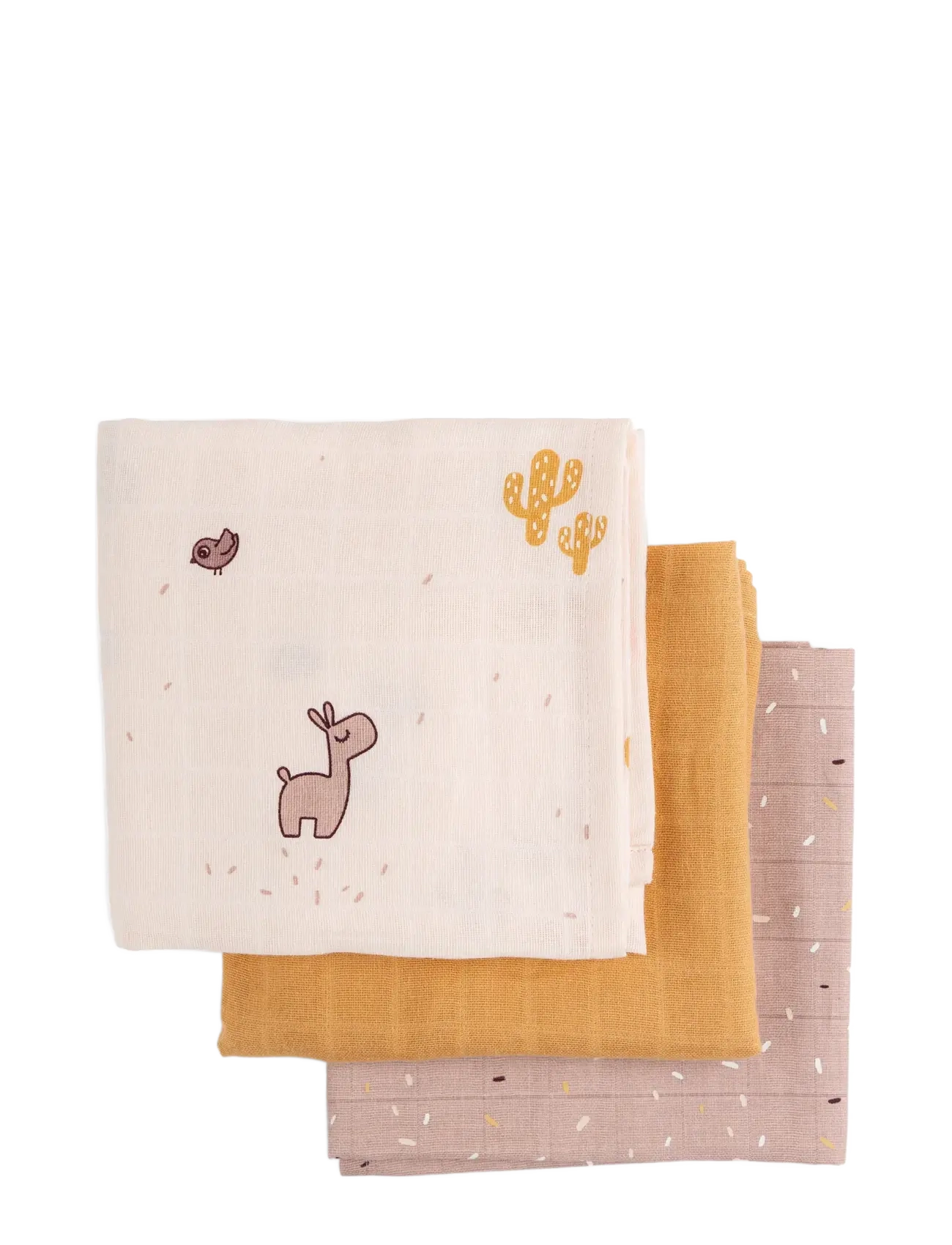 Done by Deer - Burp cloth 3-pack GOTS Lalee Powder - muslin cloths - powder - 2