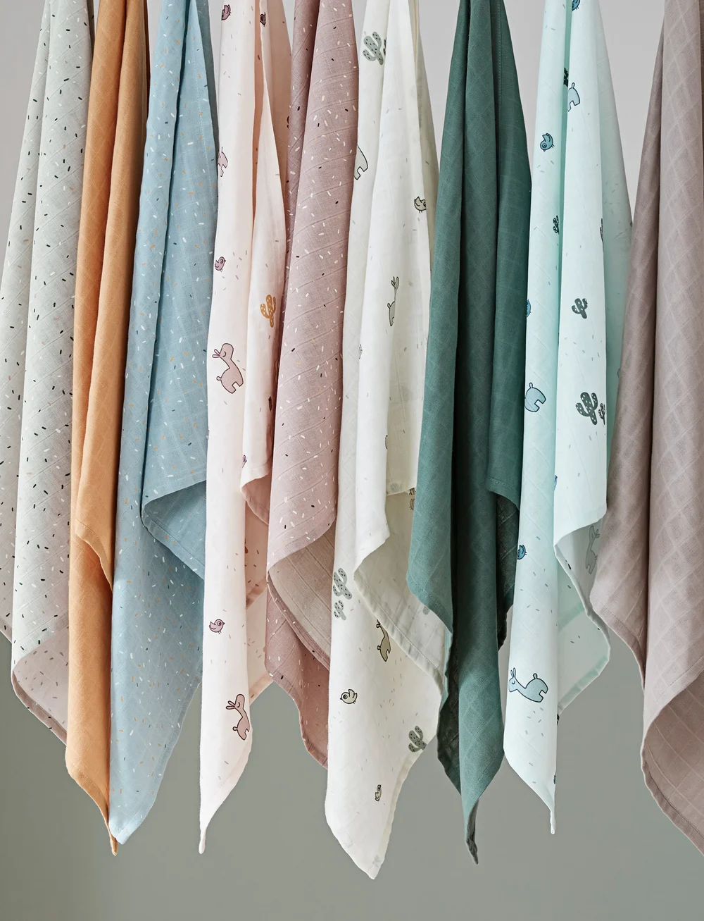 Done by Deer - Burp cloth 3-pack GOTS Lalee Sand - muslindukar - sand - 5