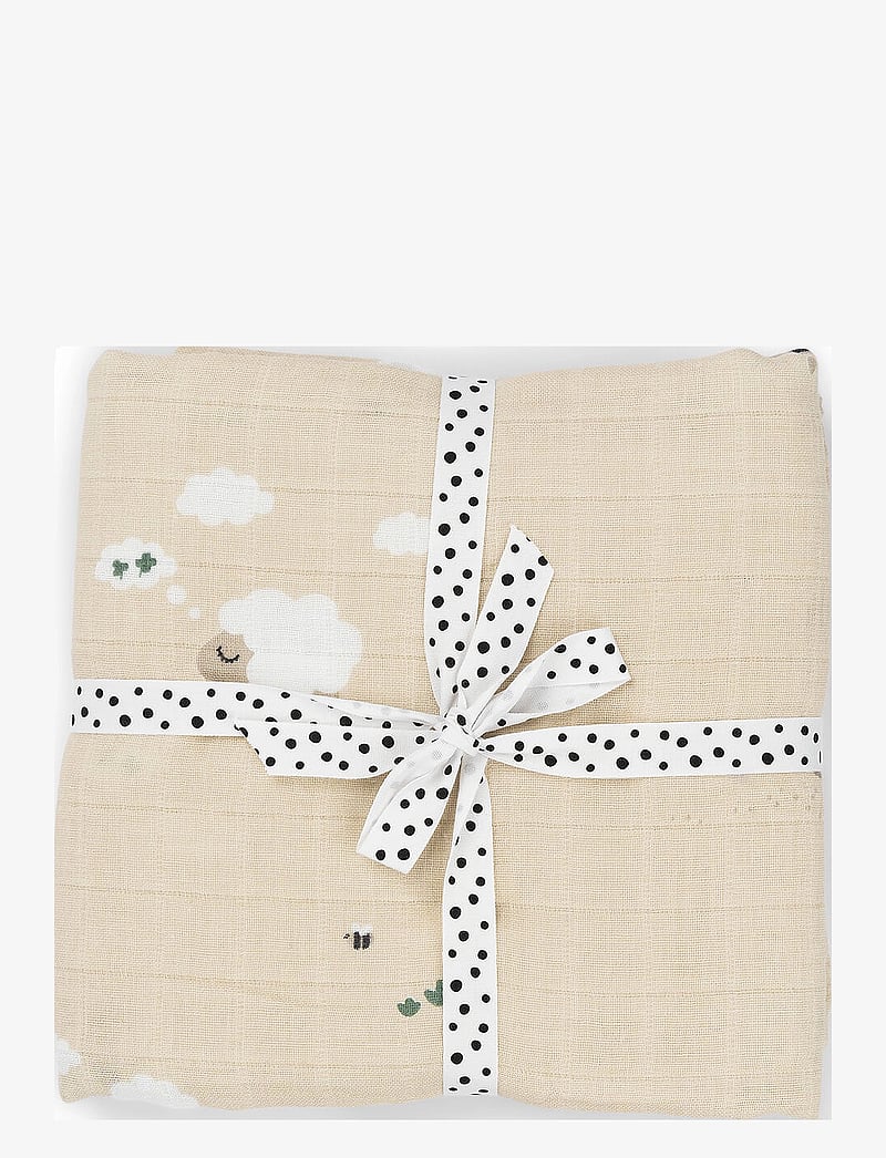 Done by Deer - Swaddle Tiny farm Sand - musliinist lapid - sand - 0