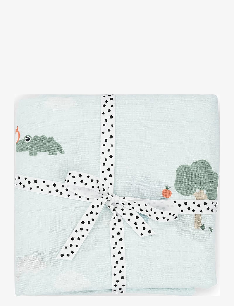 Done by Deer - Swaddle Playground Blue - myjki muślinowe - blue - 0