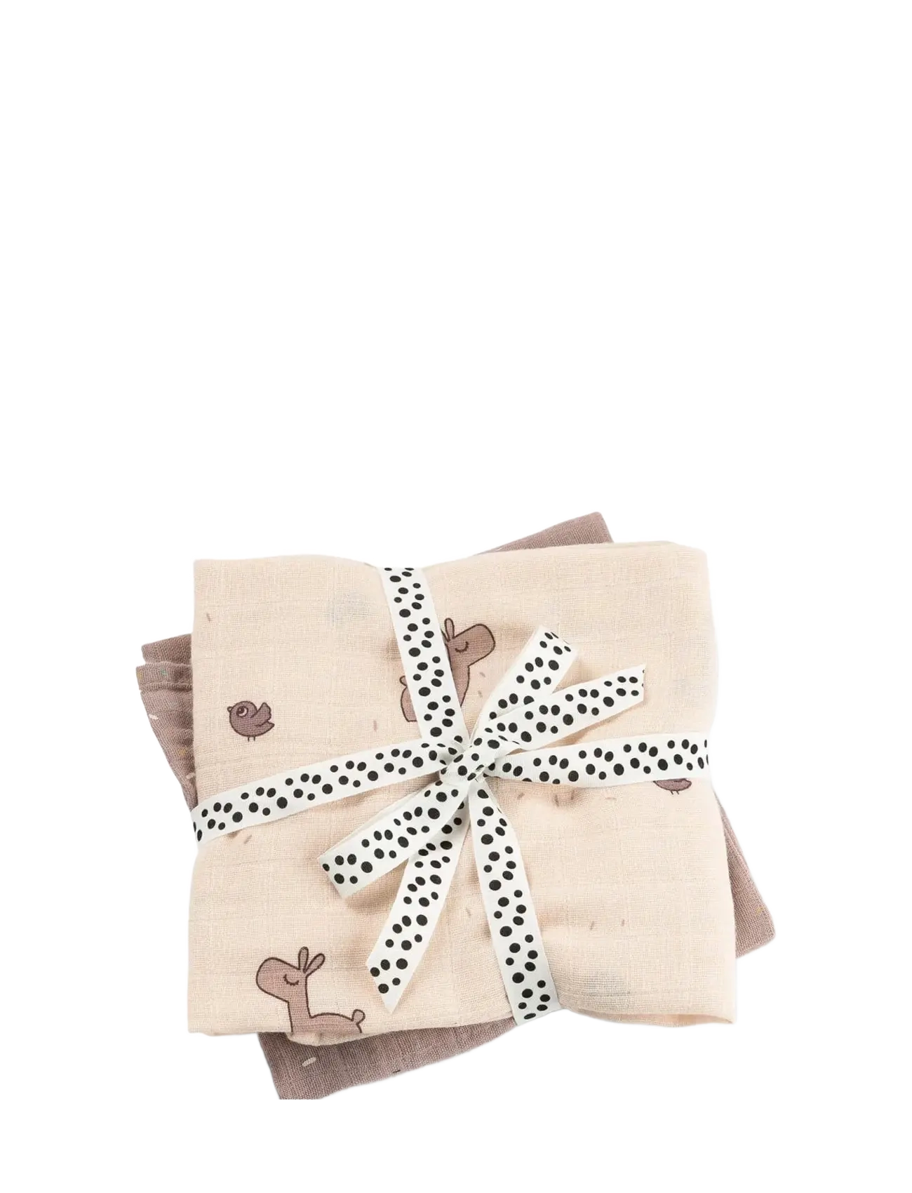 Done by Deer Burp Cloth 2-Pack Lalee Powder, Børn, Gylpeklud 2-Pak, Pink, Str: 65X 65CM