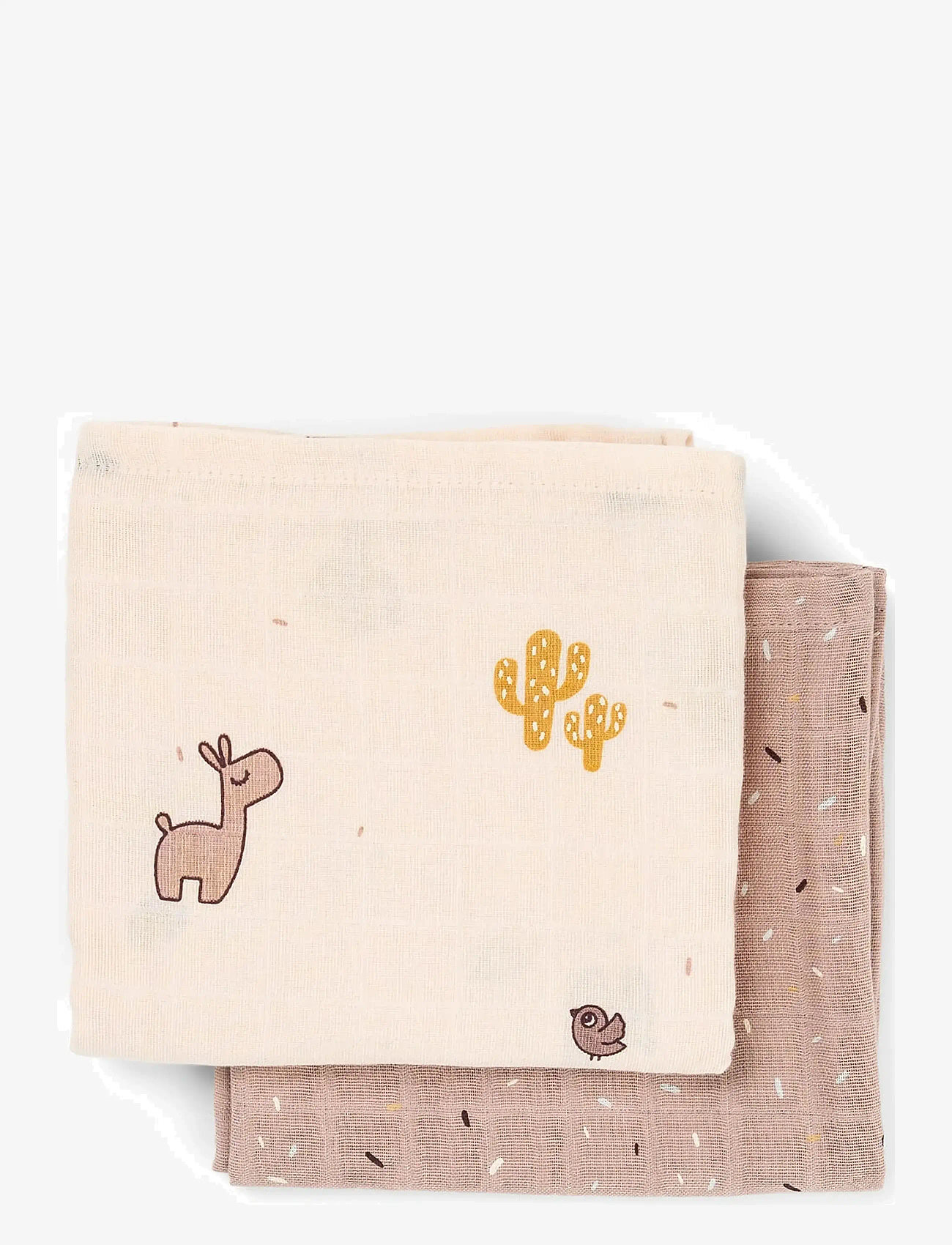 Done by Deer - Burp cloth 2-pack Lalee Powder - muslindukar - powder - 1