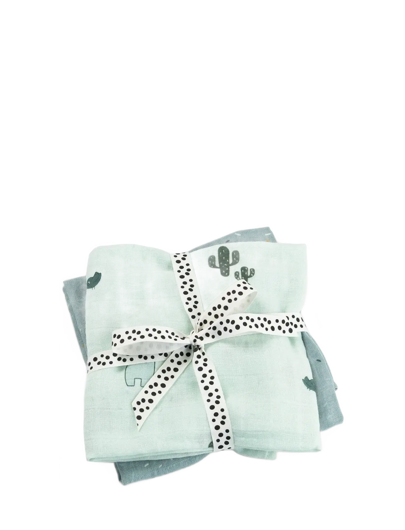 Done by Deer Burp cloth 2-pack Lalee Blue - Babyprodukte - BLUE / blue