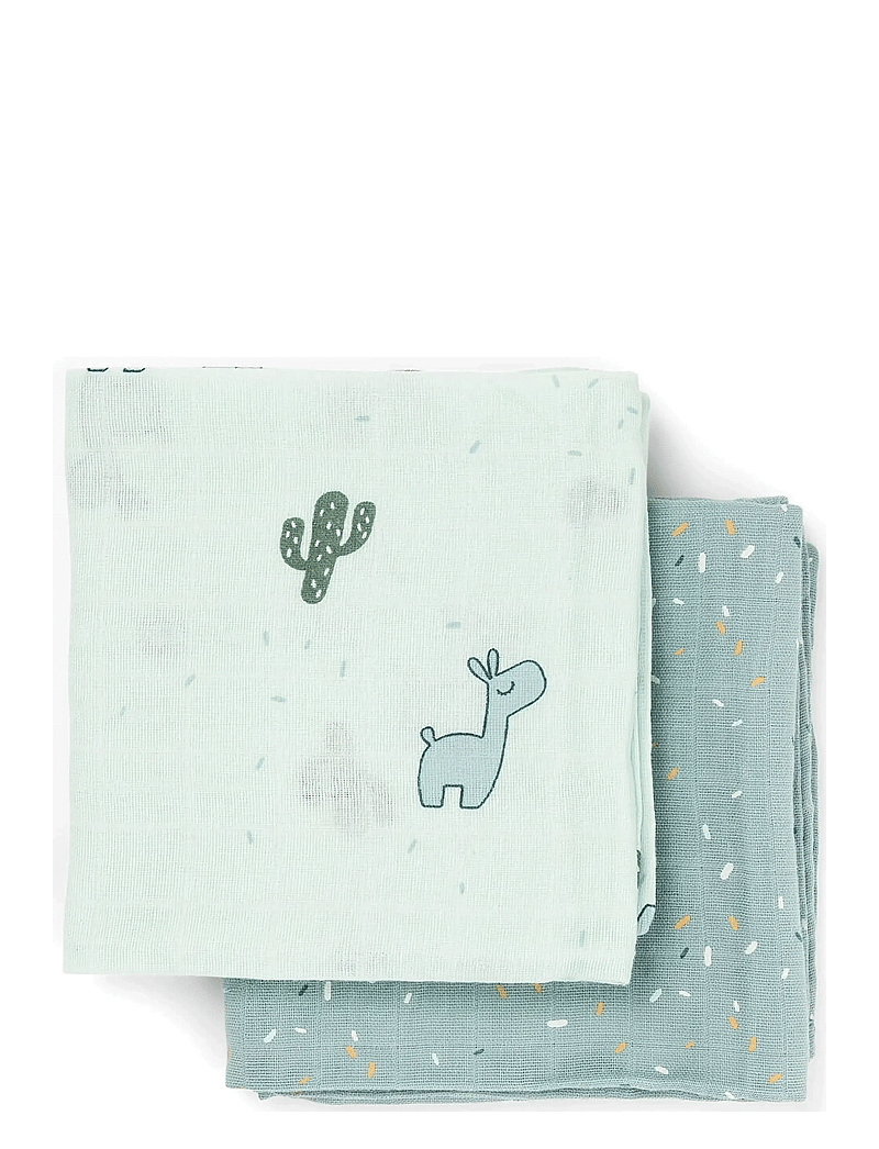 Done by Deer - Burp cloth 2-pack Lalee Blue - muslindukar - blue - 1