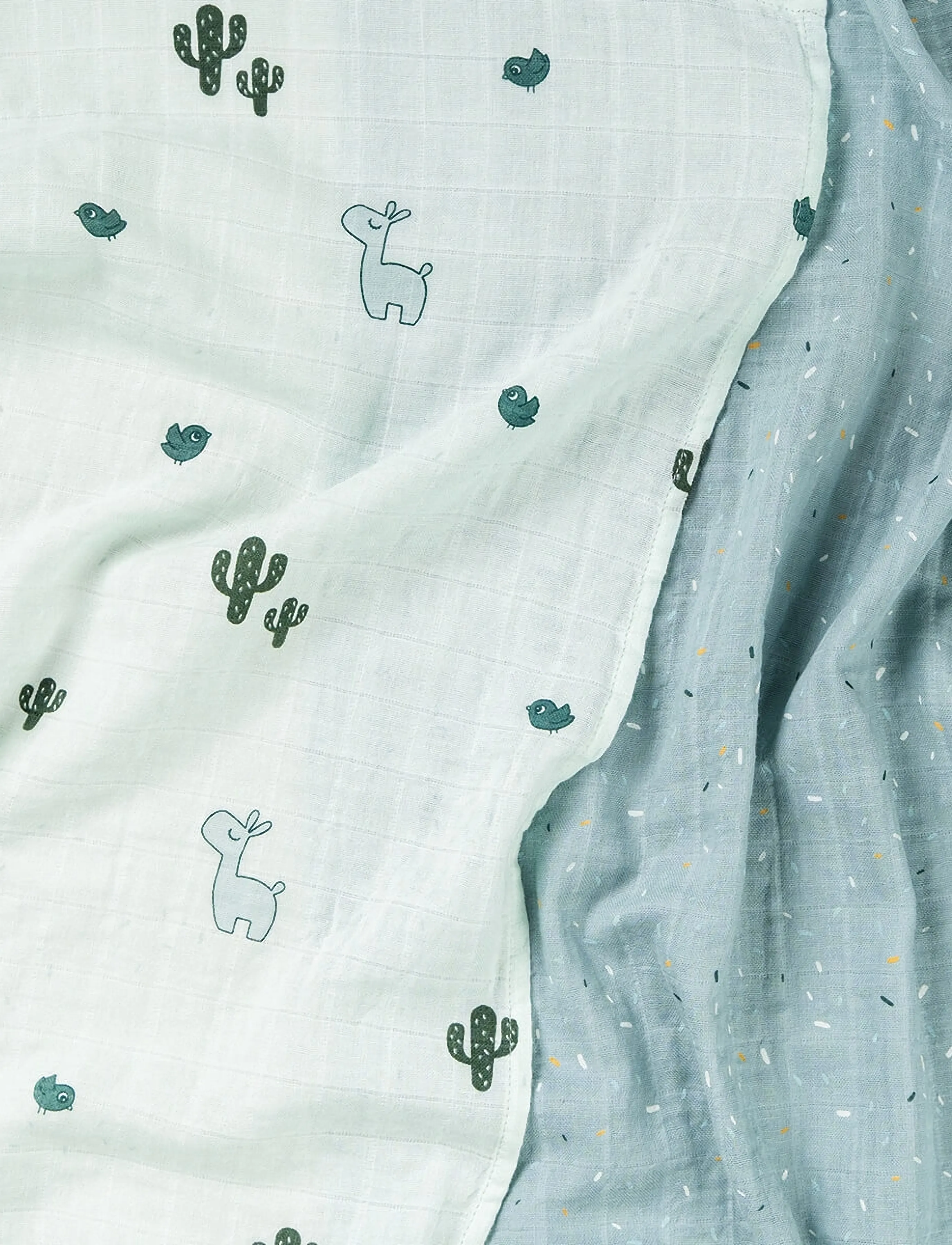 Done by Deer - Burp cloth 2-pack Lalee Blue - mulltücher - blue - 2