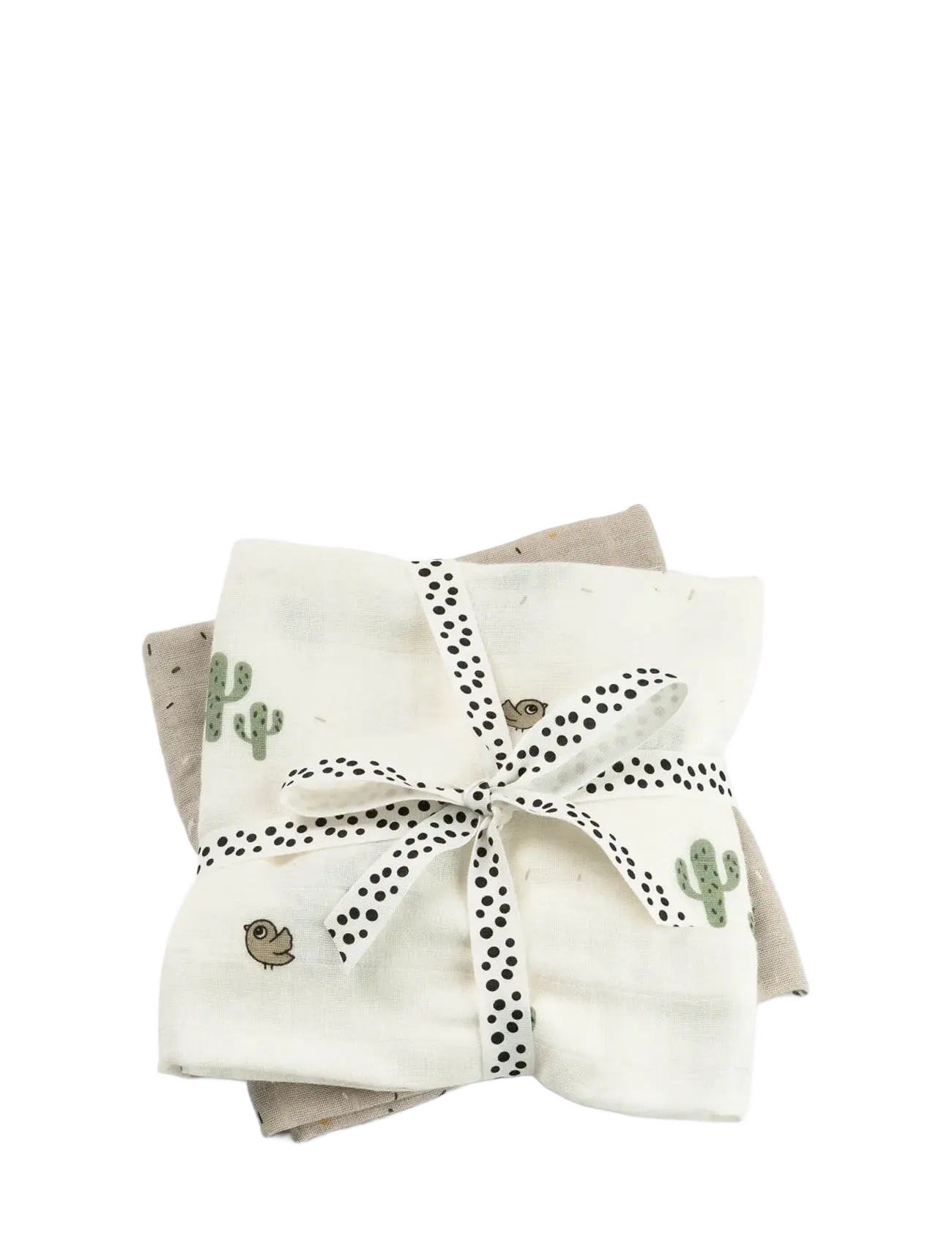 Done by Deer Burp Cloth 2-Pack Lalee Sand, Børn, Gylpeklud 2-Pak, Beige, Str: 65X 65CM