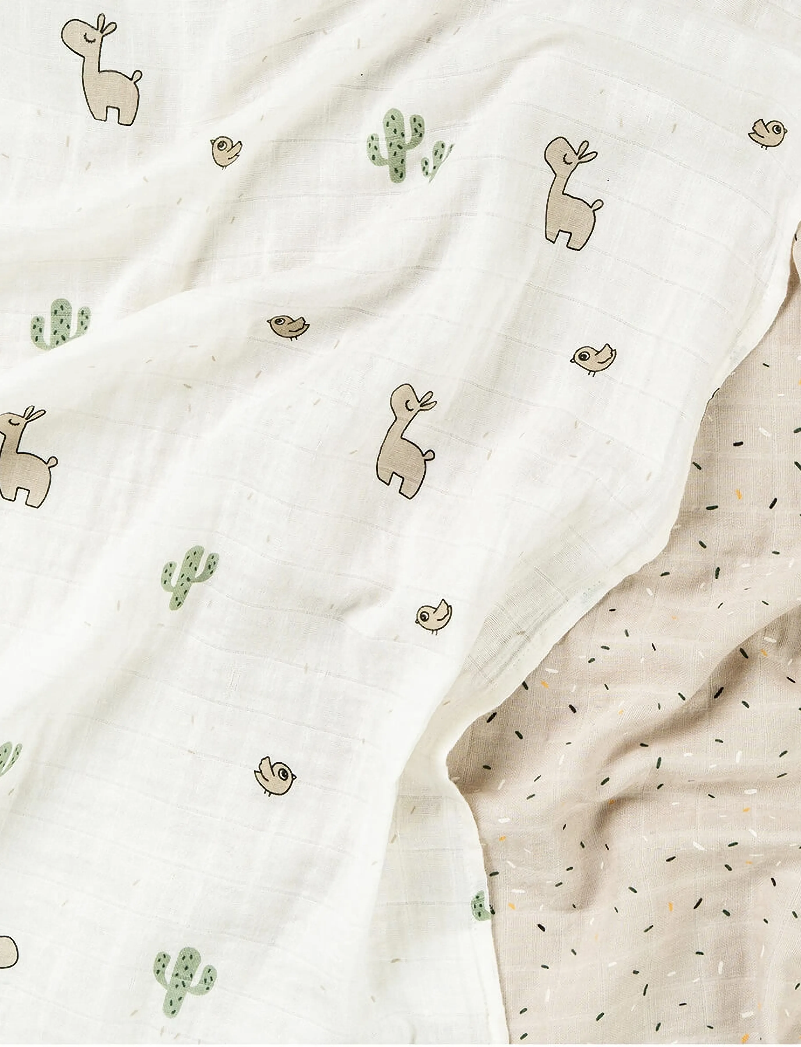 Done by Deer - Burp cloth 2-pack Lalee Sand - mulltücher - sand - 2