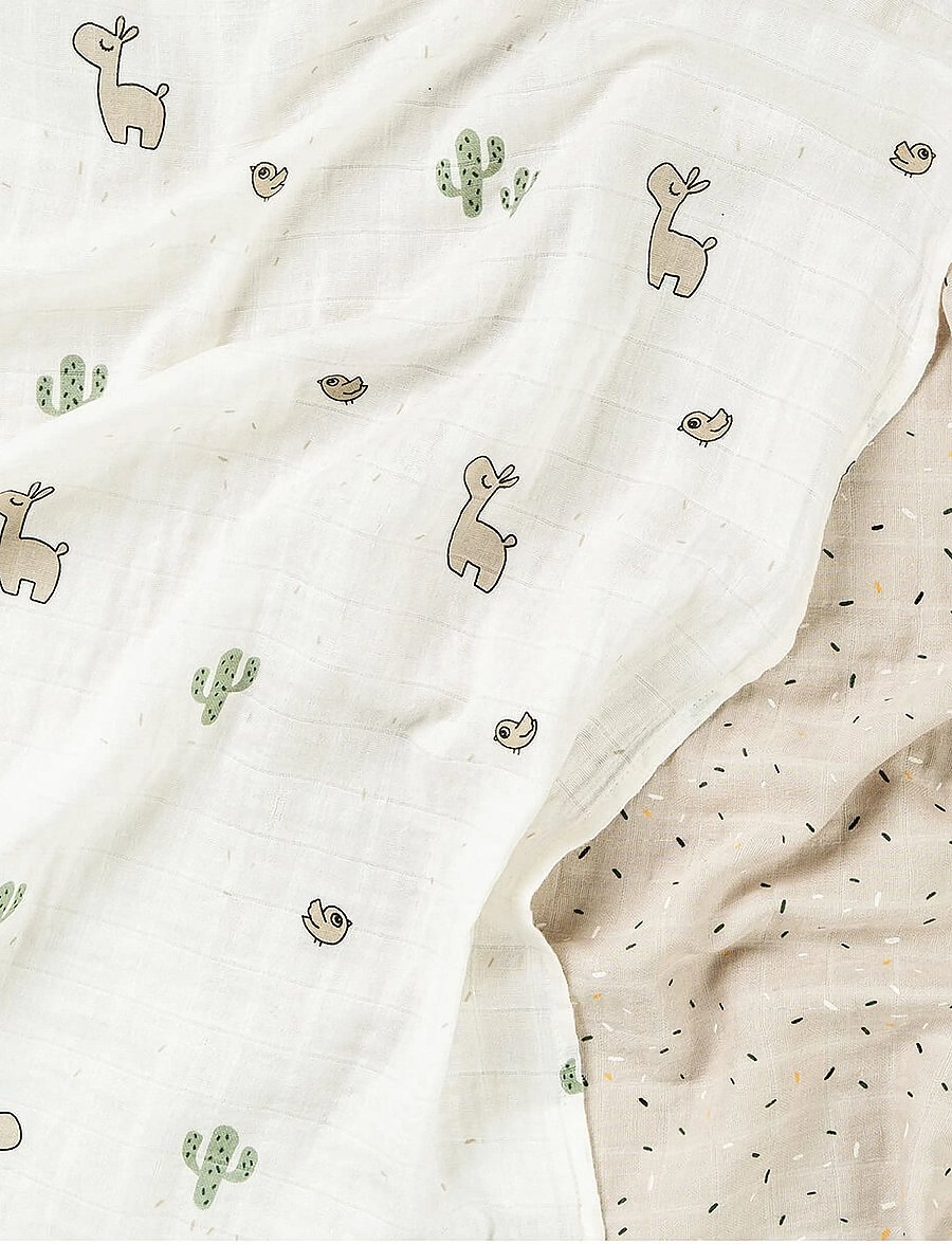 Done by Deer - Burp cloth 2-pack Lalee Sand - mulltücher - sand - 2