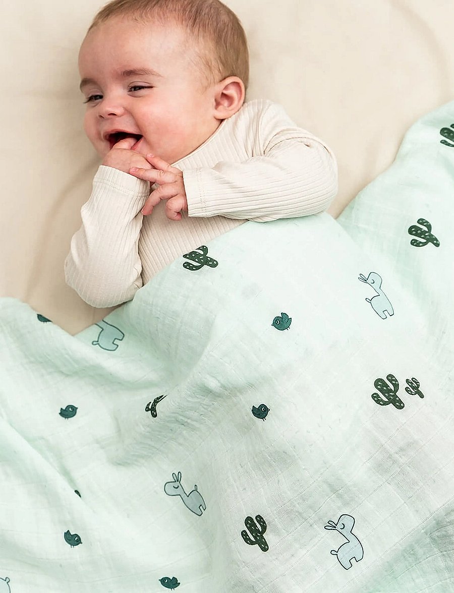 Done by Deer - Swaddle Lalee Blue - mulldecken - blue - 0