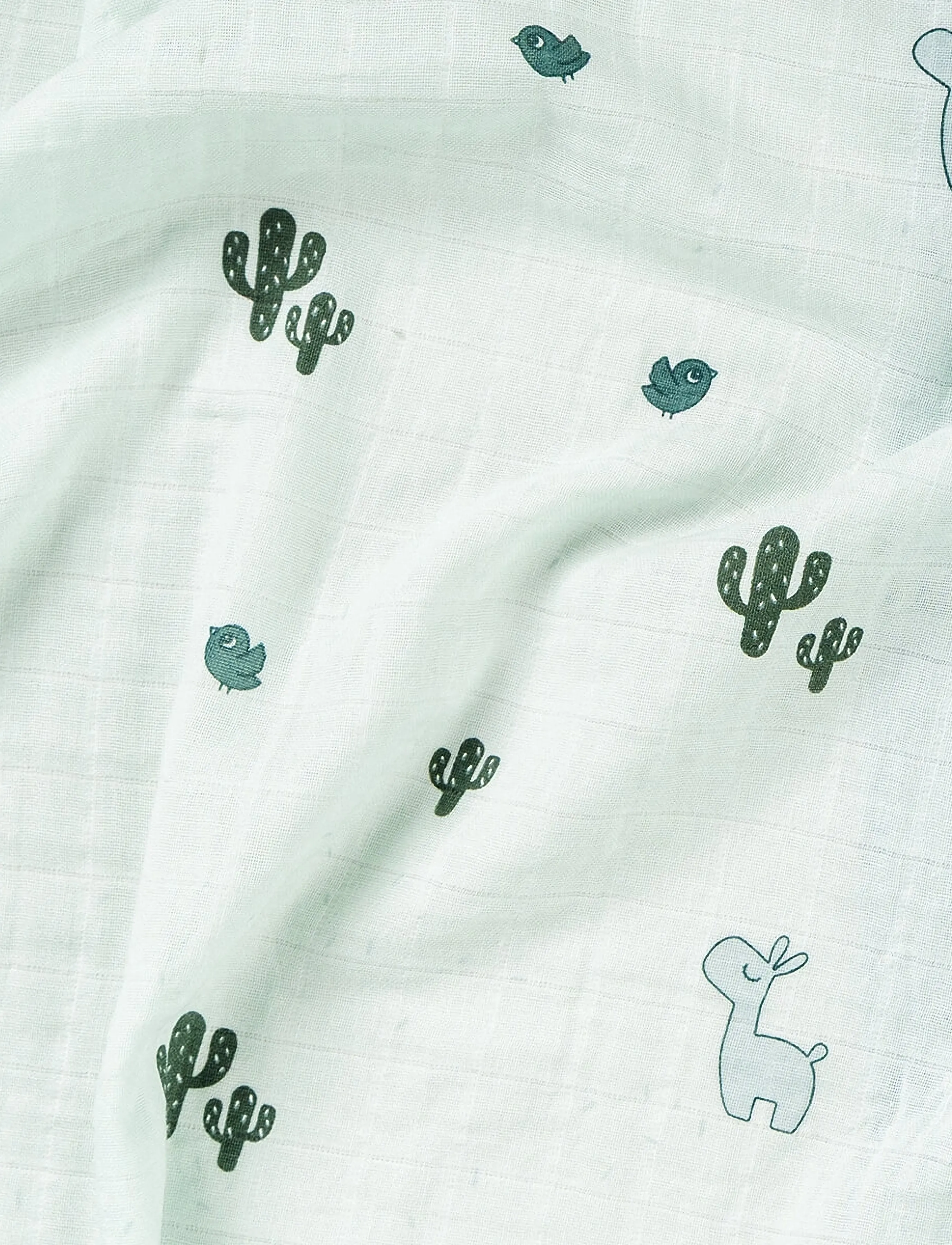 Done by Deer - Swaddle Lalee Blue - muslin blankets - blue - 2