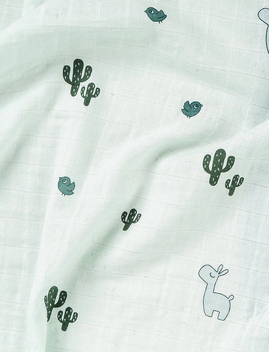 Done by Deer - Swaddle Lalee Blue - mulldecken - blue - 2