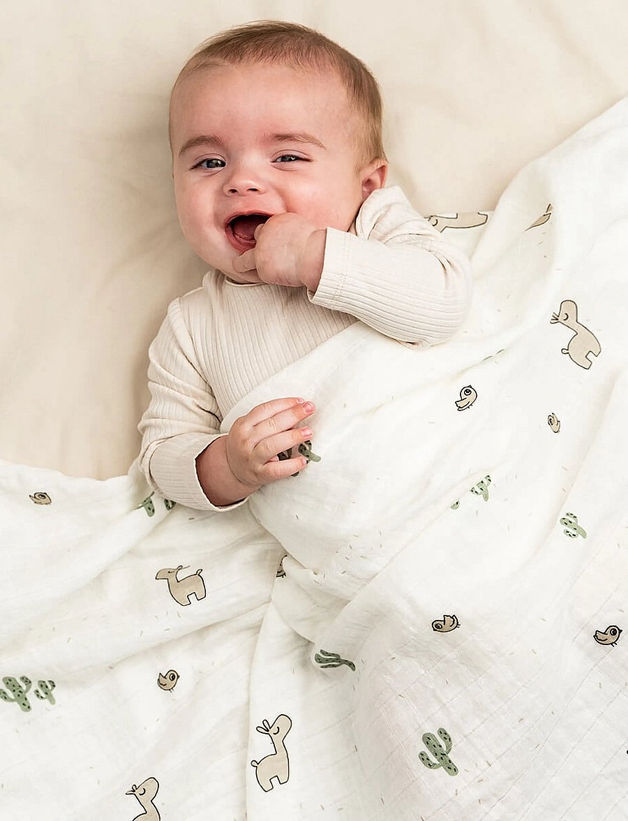 Done by Deer - Swaddle Lalee Sand - musliinist tekid - sand - 0