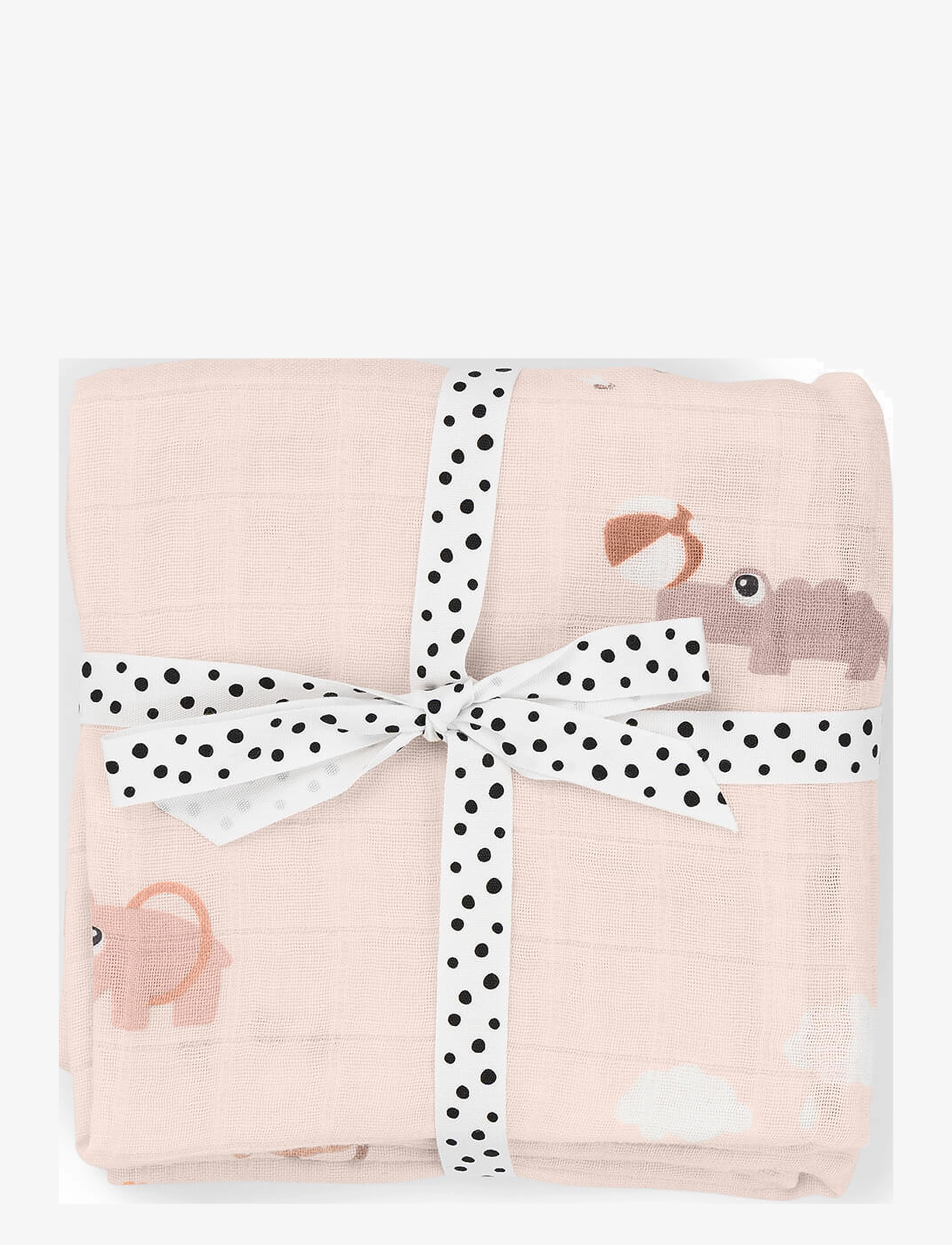 Done by Deer Burp Cloth 2-Pack Playground Powder, 65X 65 cm, Pink, Babysøvn > Babytæpper, Børn