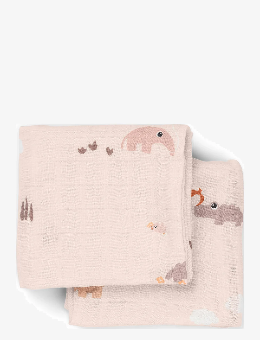 Done by Deer - Burp cloth 2-pack Playground Powder - babyfiltar - powder - 1