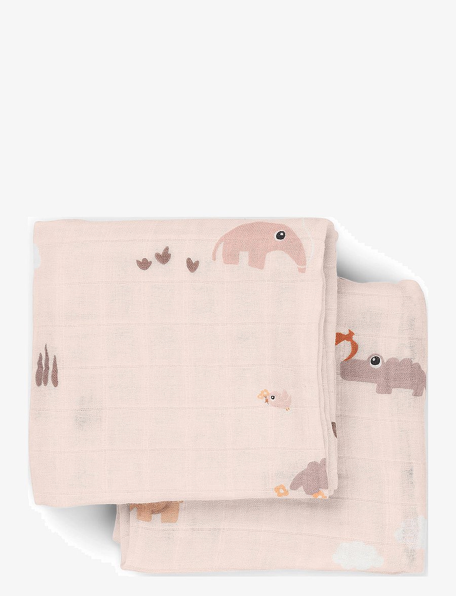 Done by Deer - Burp cloth 2-pack Playground Powder - kocyki dla niemowląt - powder - 1