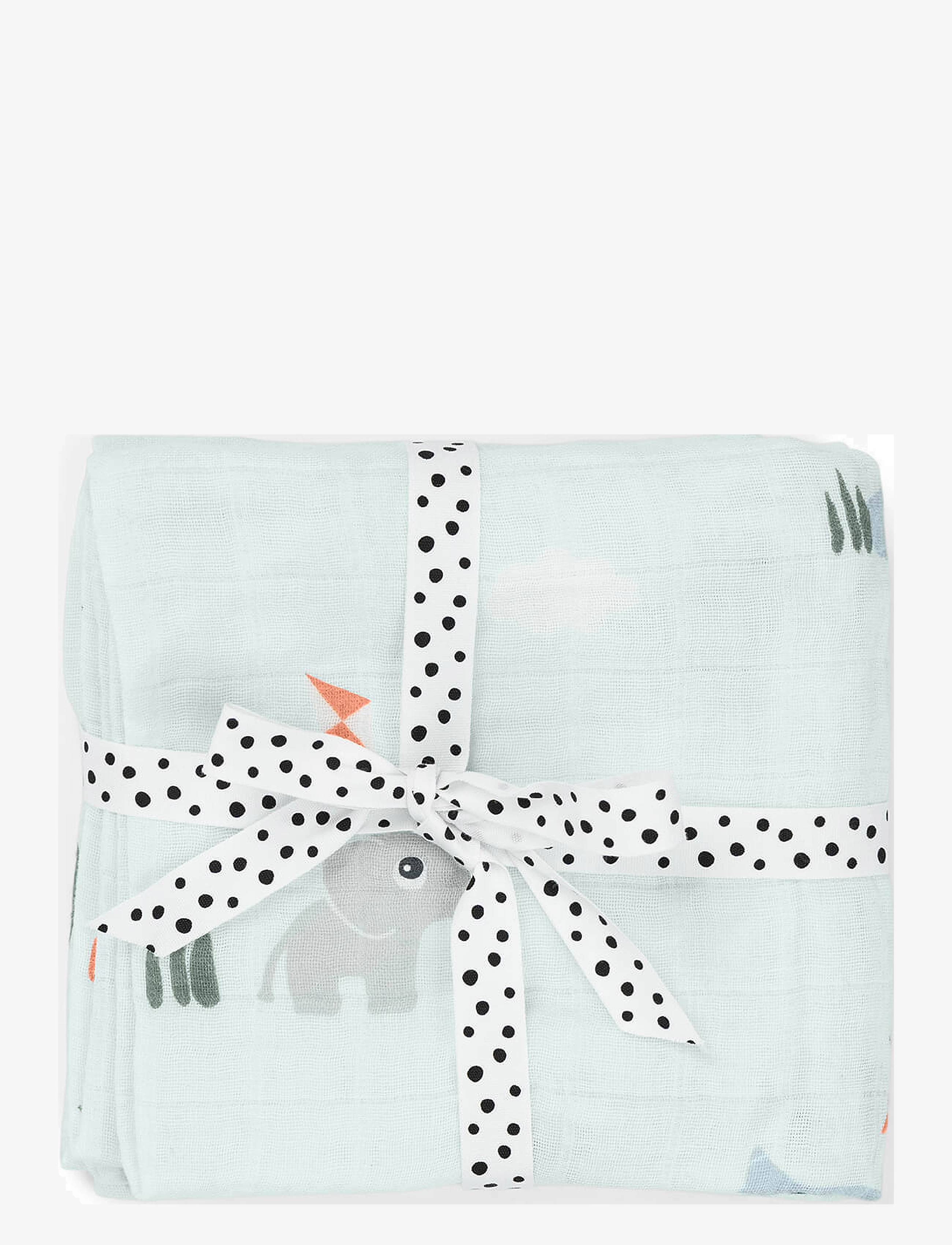 Done by Deer Burp Cloth 2-Pack Playground Blue, 65X 65 cm, Muslins, Blau - Muslin Cloths, Kinder